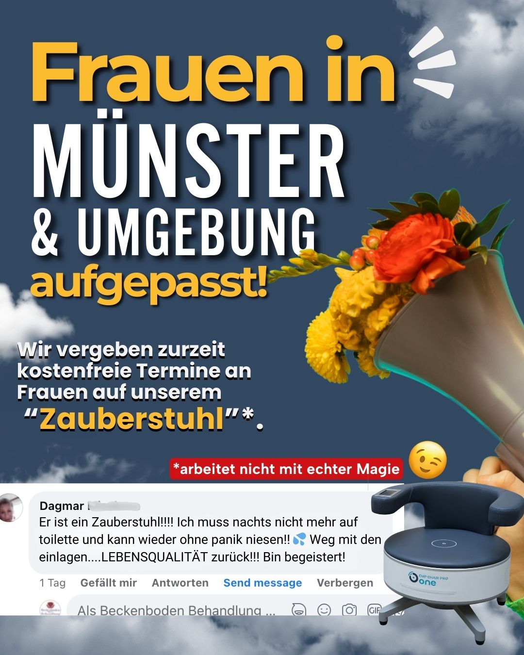 Beckenboden Behandlung Facebook ad