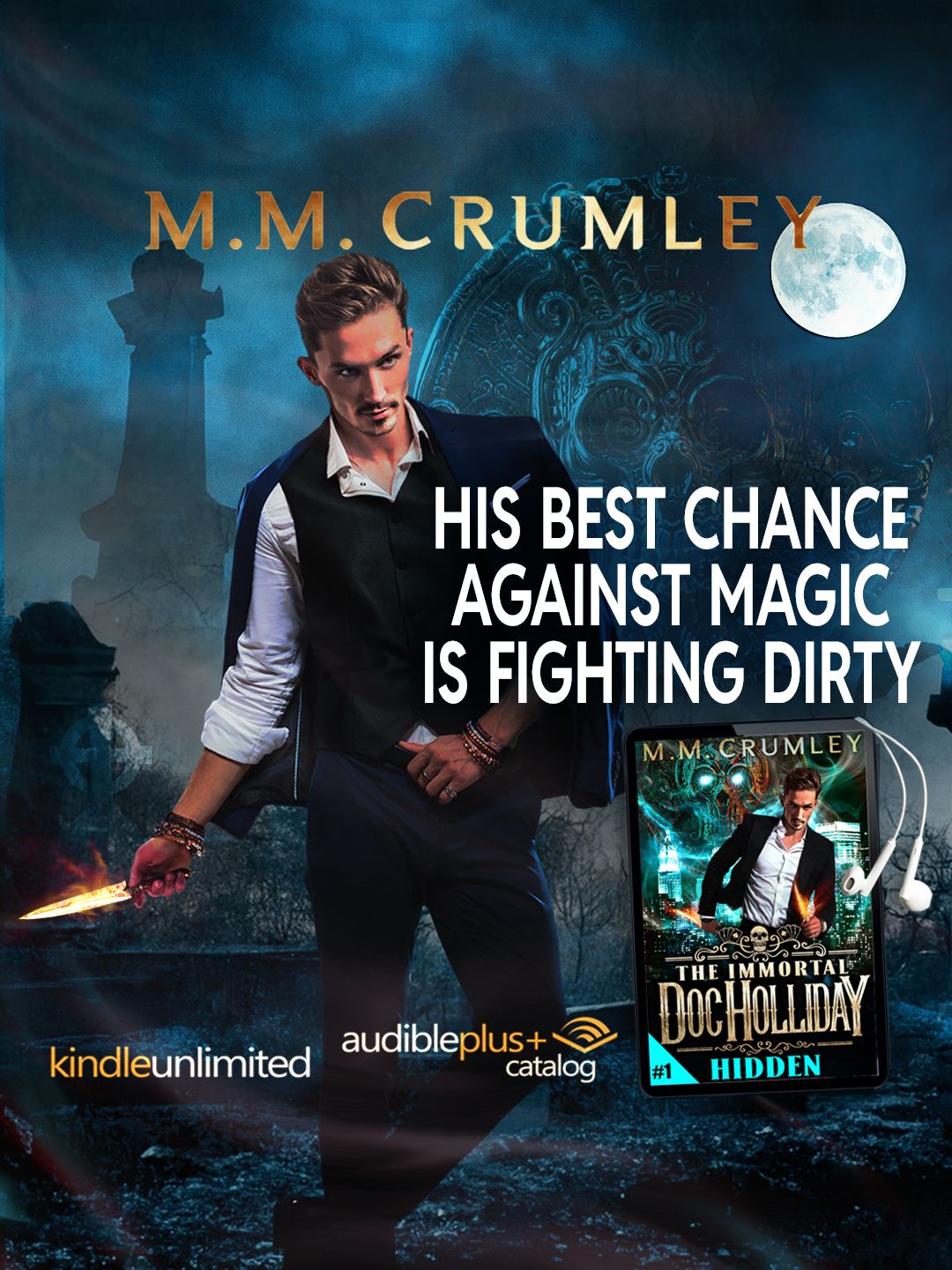 M.M. Crumley - Urban Fantasy Author Facebook ad