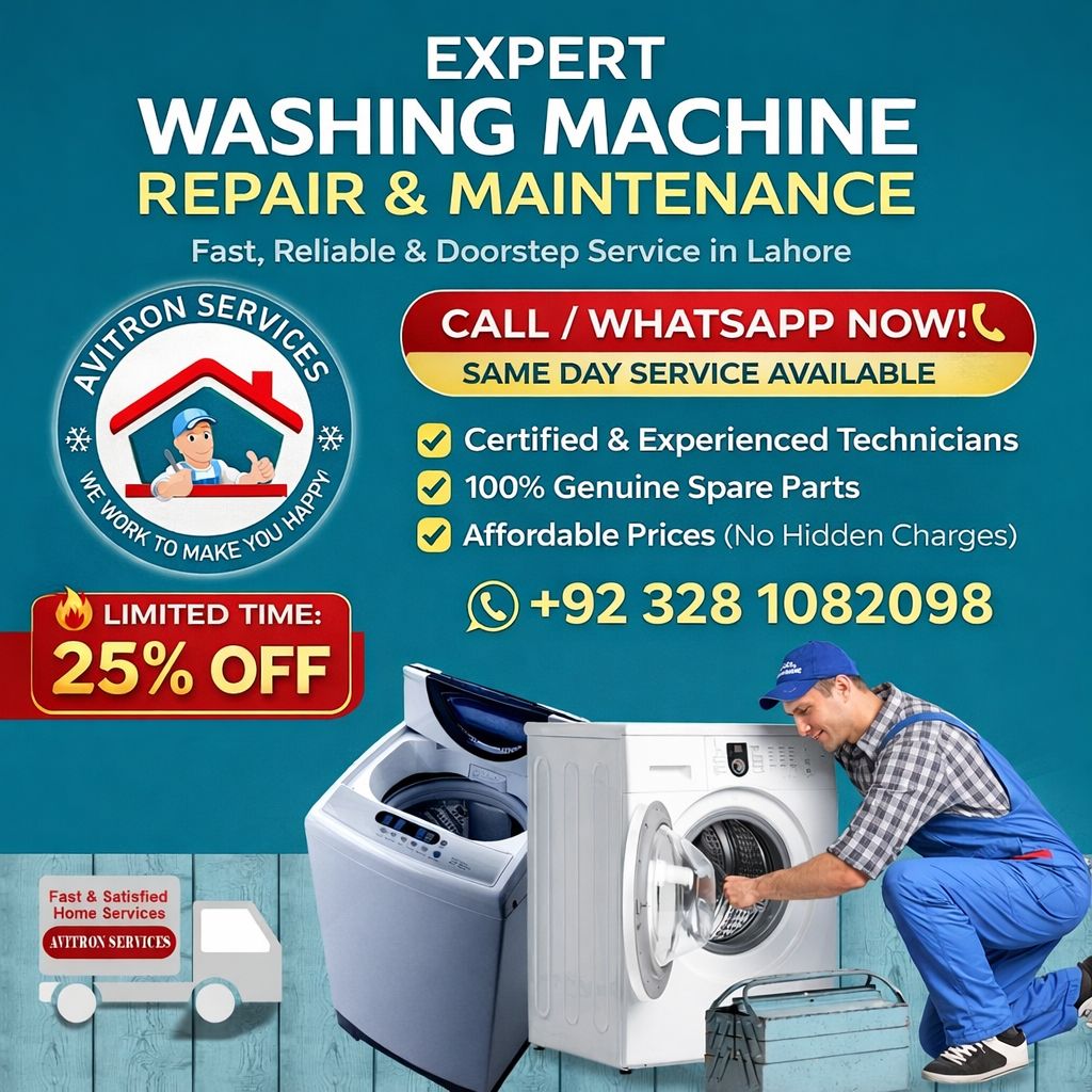 Avitron services Facebook ad: Washing Machine Problem?