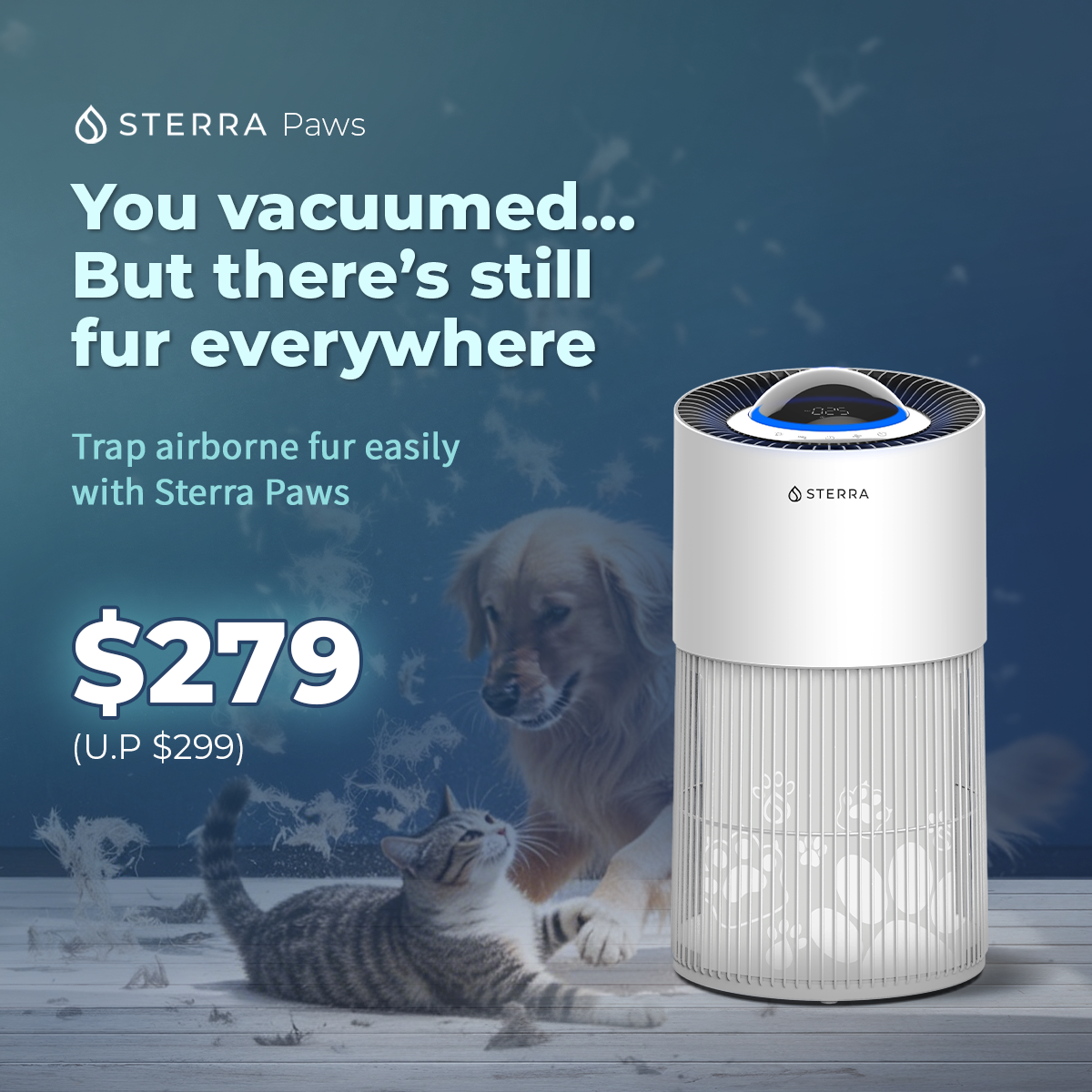 Sterra Facebook ad: Built for homes with pets
