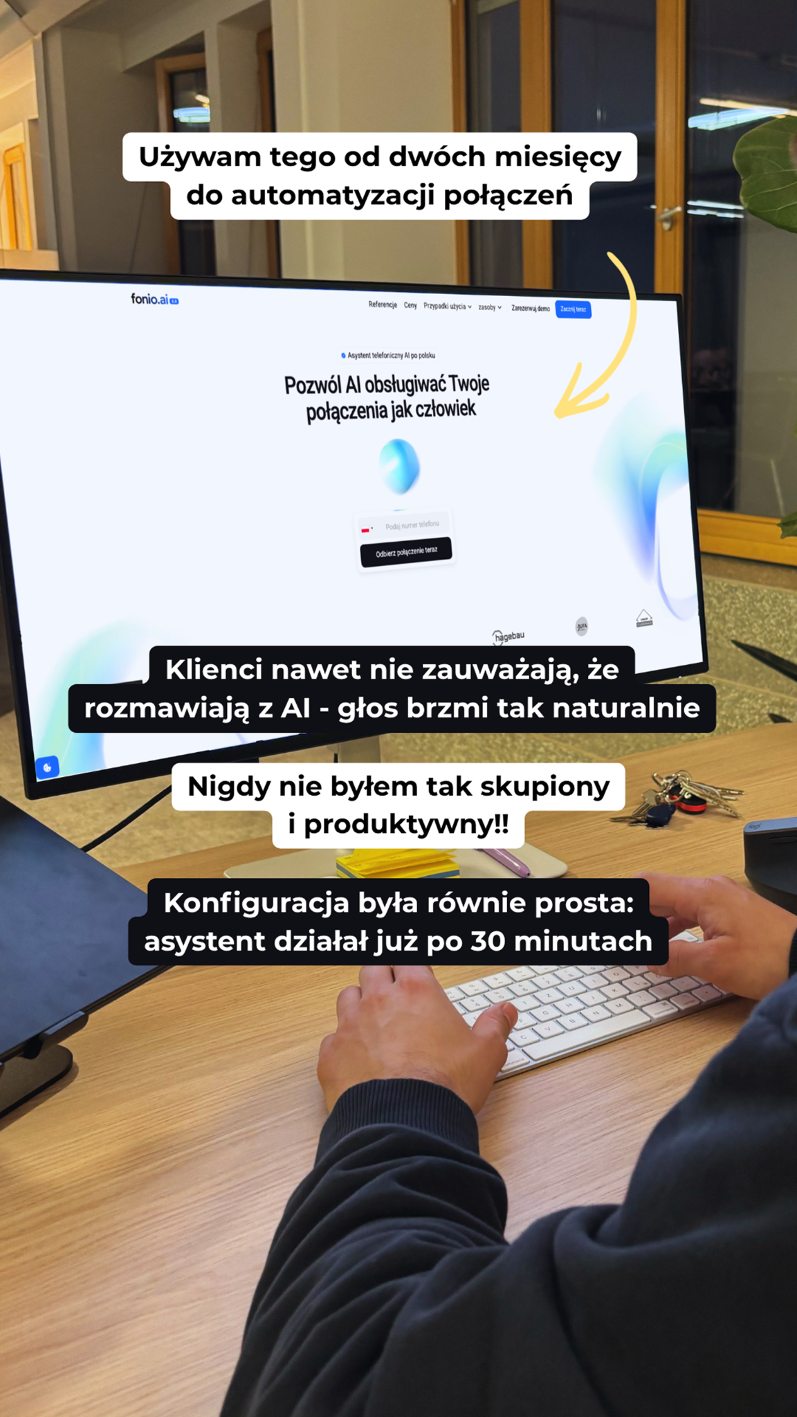Fonio.ai Facebook ad