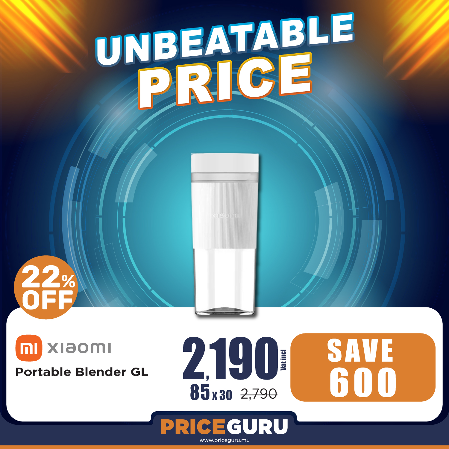 PriceGuru.mu Facebook ad