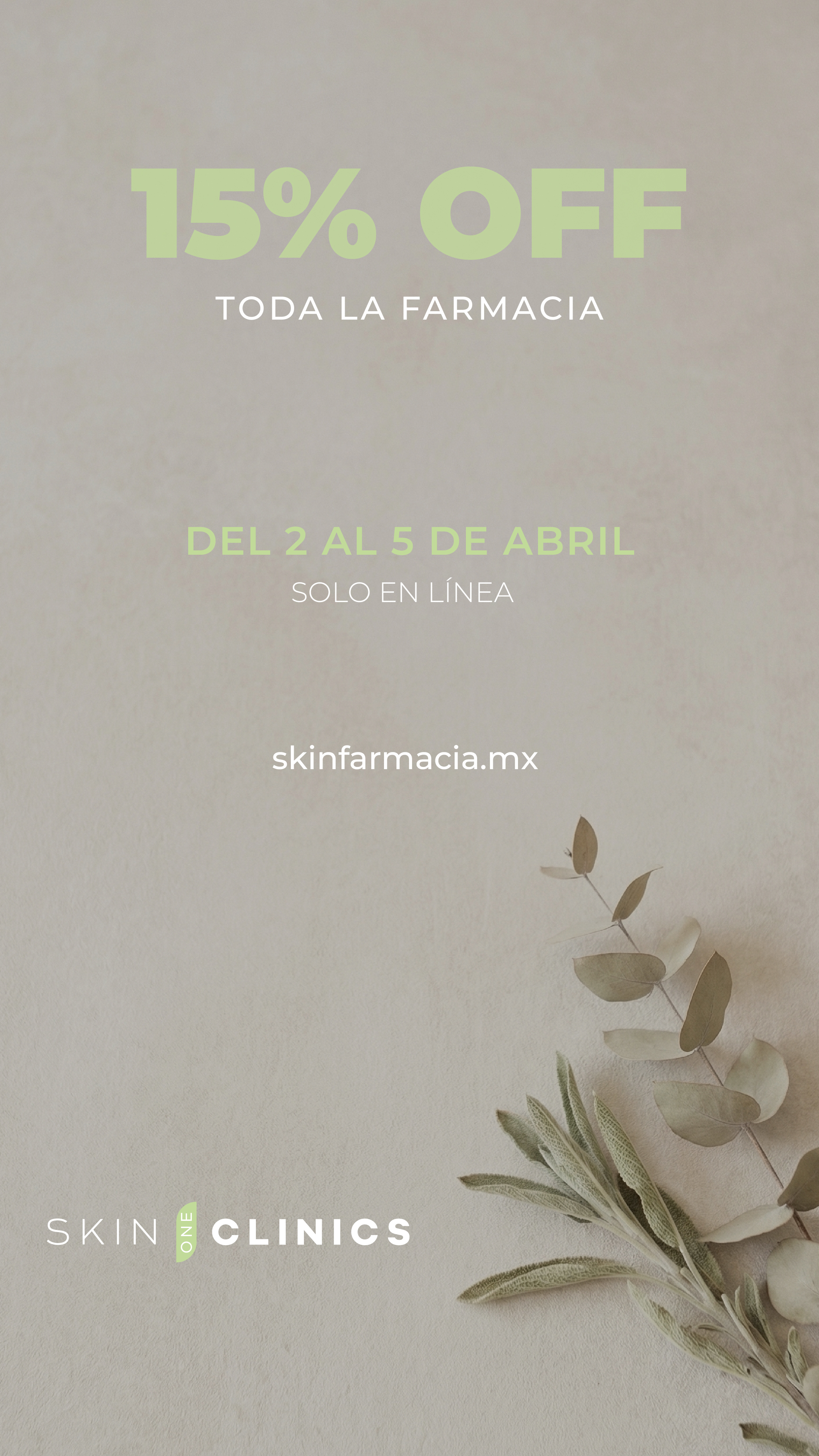 SkinClinics Facebook ad: Solo este Jueves Santo.