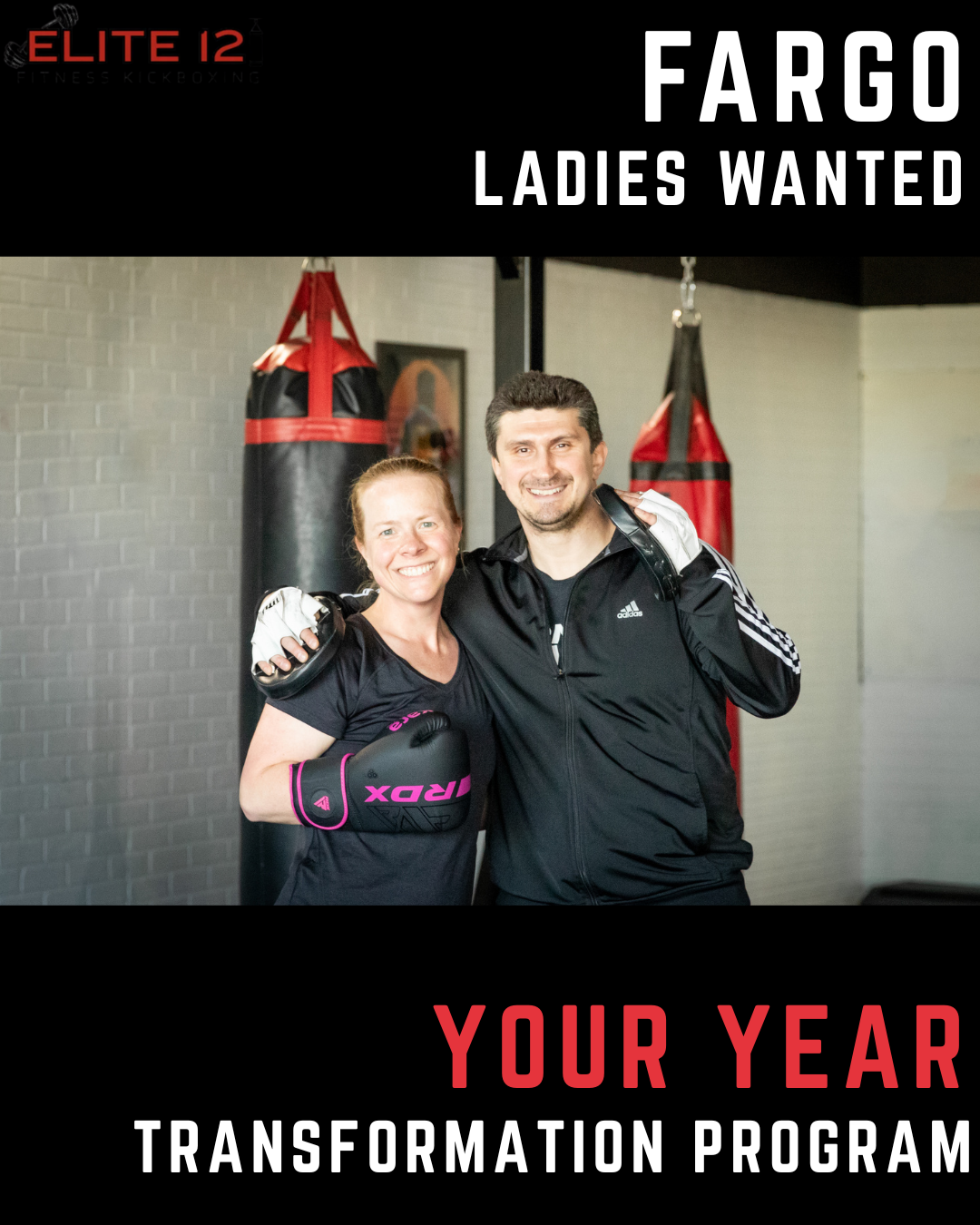 Elite 12 Fitness Kickboxing Facebook ad