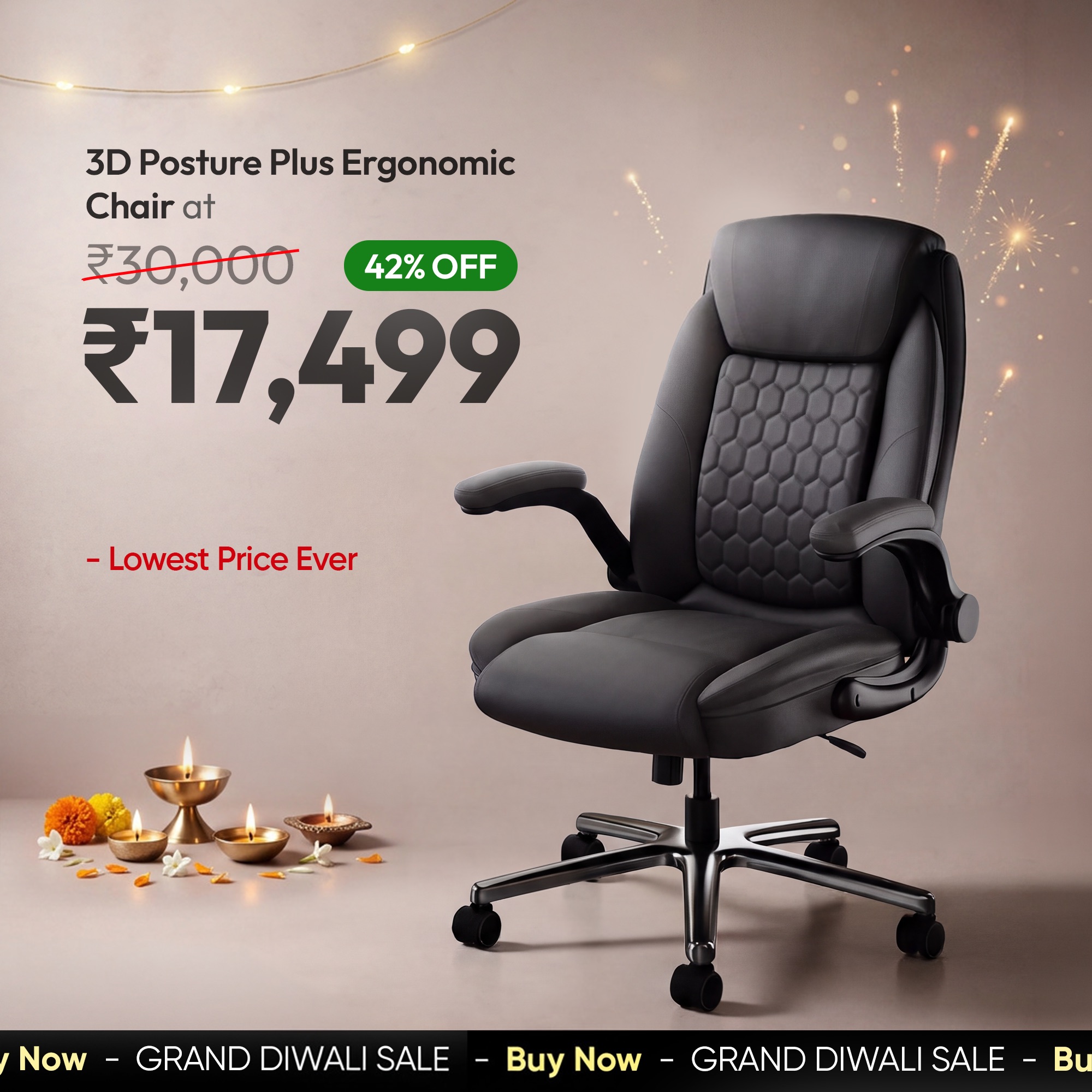 Frido Facebook ad: 42% Off + Lowest Price Ever. Buy 3D Posture Plus Chair On…