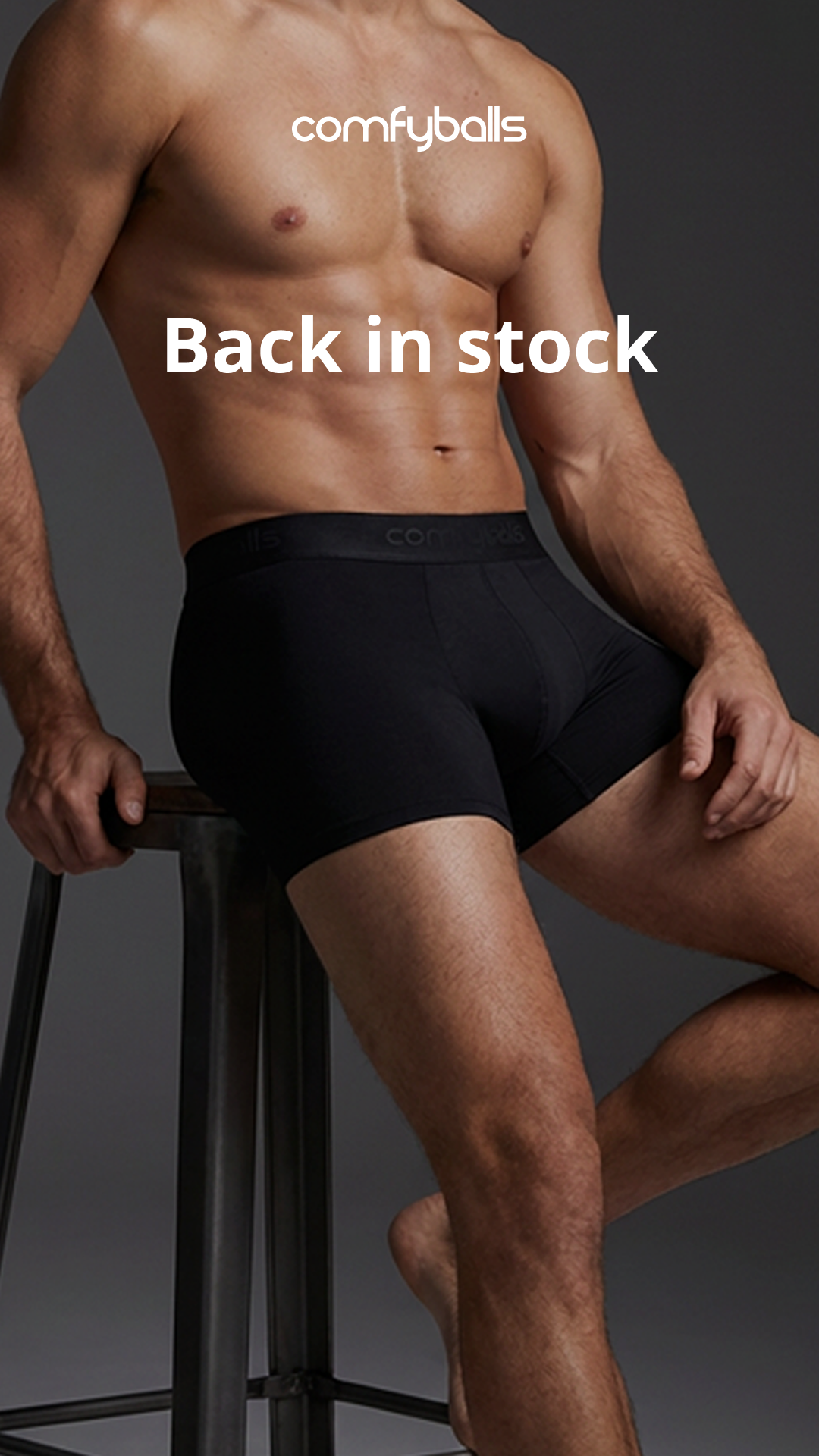 Comfyballs CH Facebook ad: Back in stock!