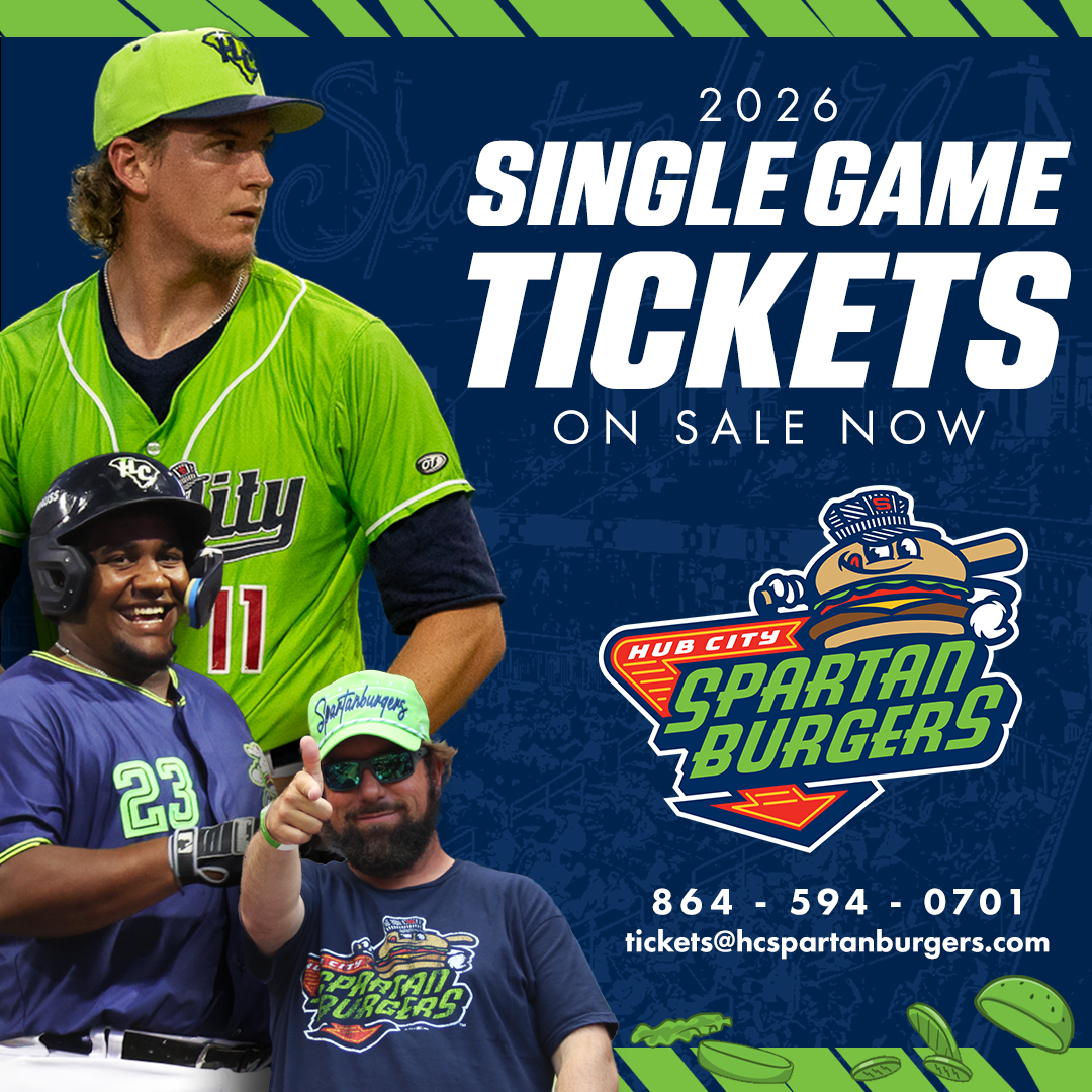 Hub City Spartanburgers Facebook ad: Baseball is Back!