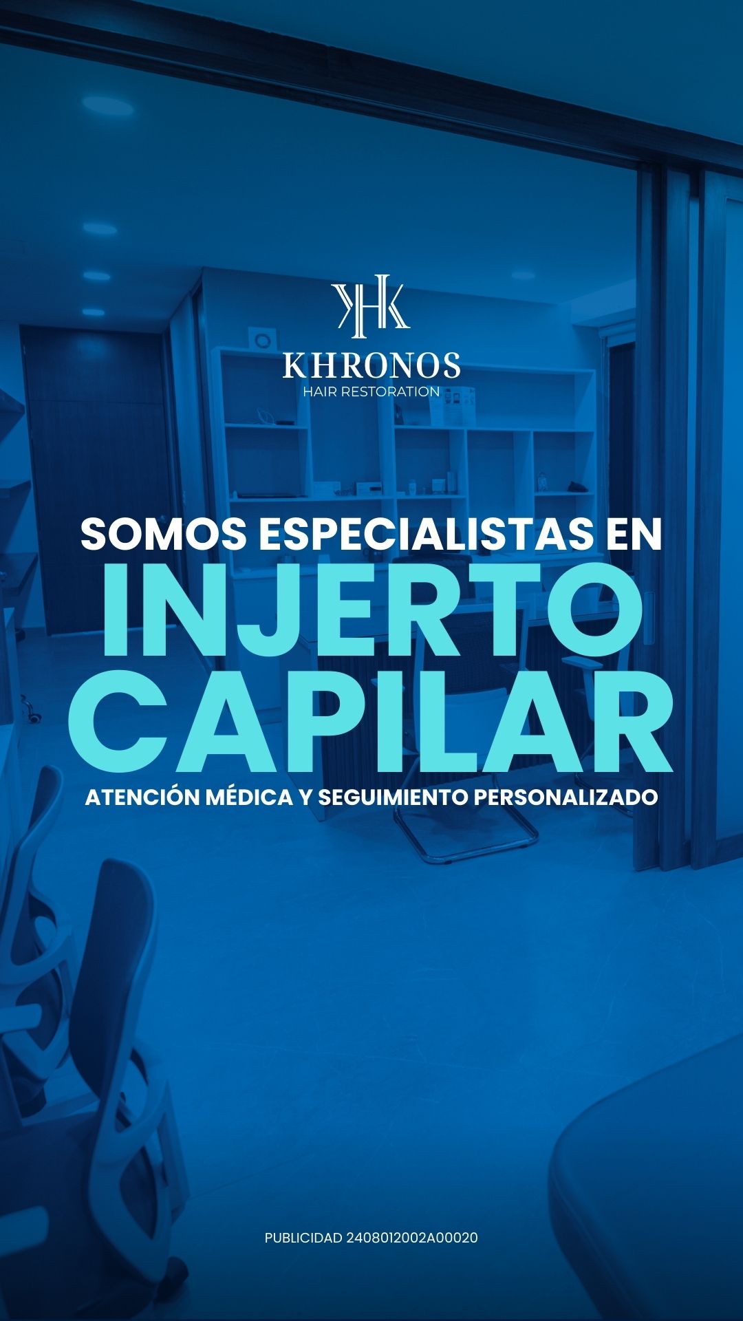 Khronos Hair Restoration Facebook ad from Mar 2, 2026