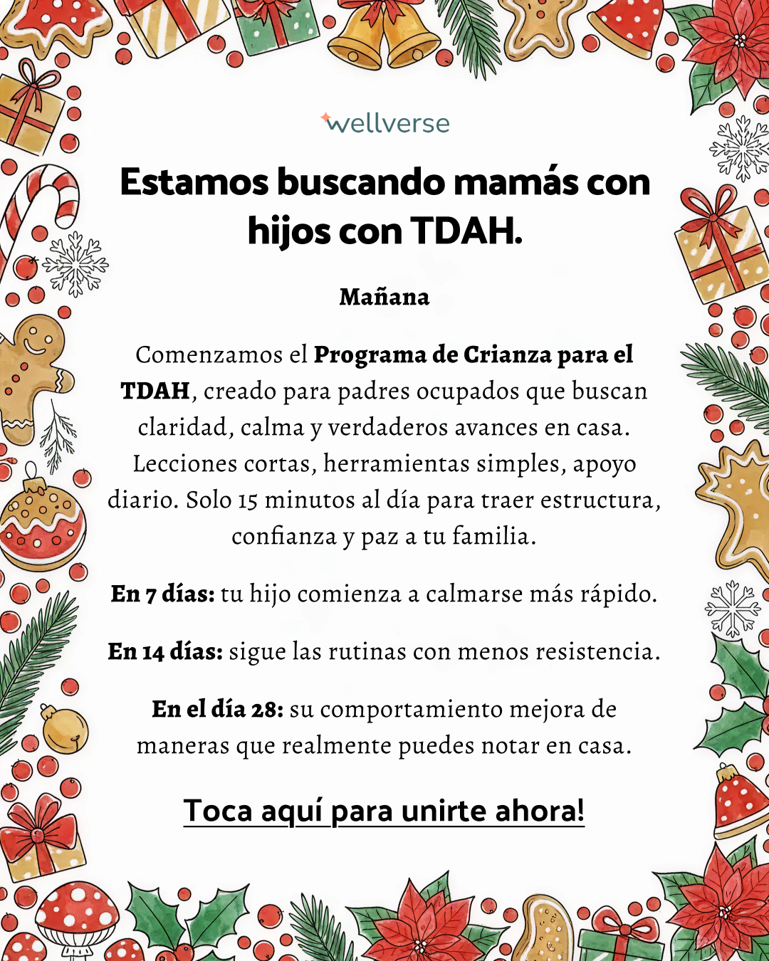 Parenting Champion Facebook ad: ¡Encontrá tu calma en minutos!