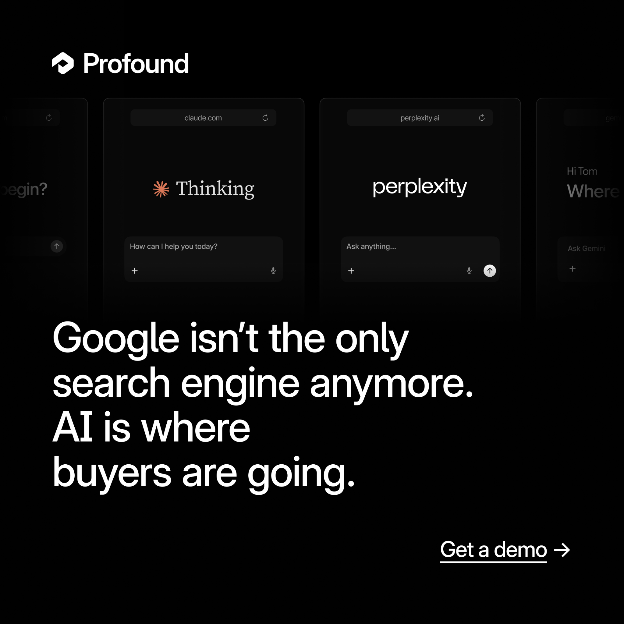 TryProfound Facebook ad: Book a Free AEO Audit Call for Your Company