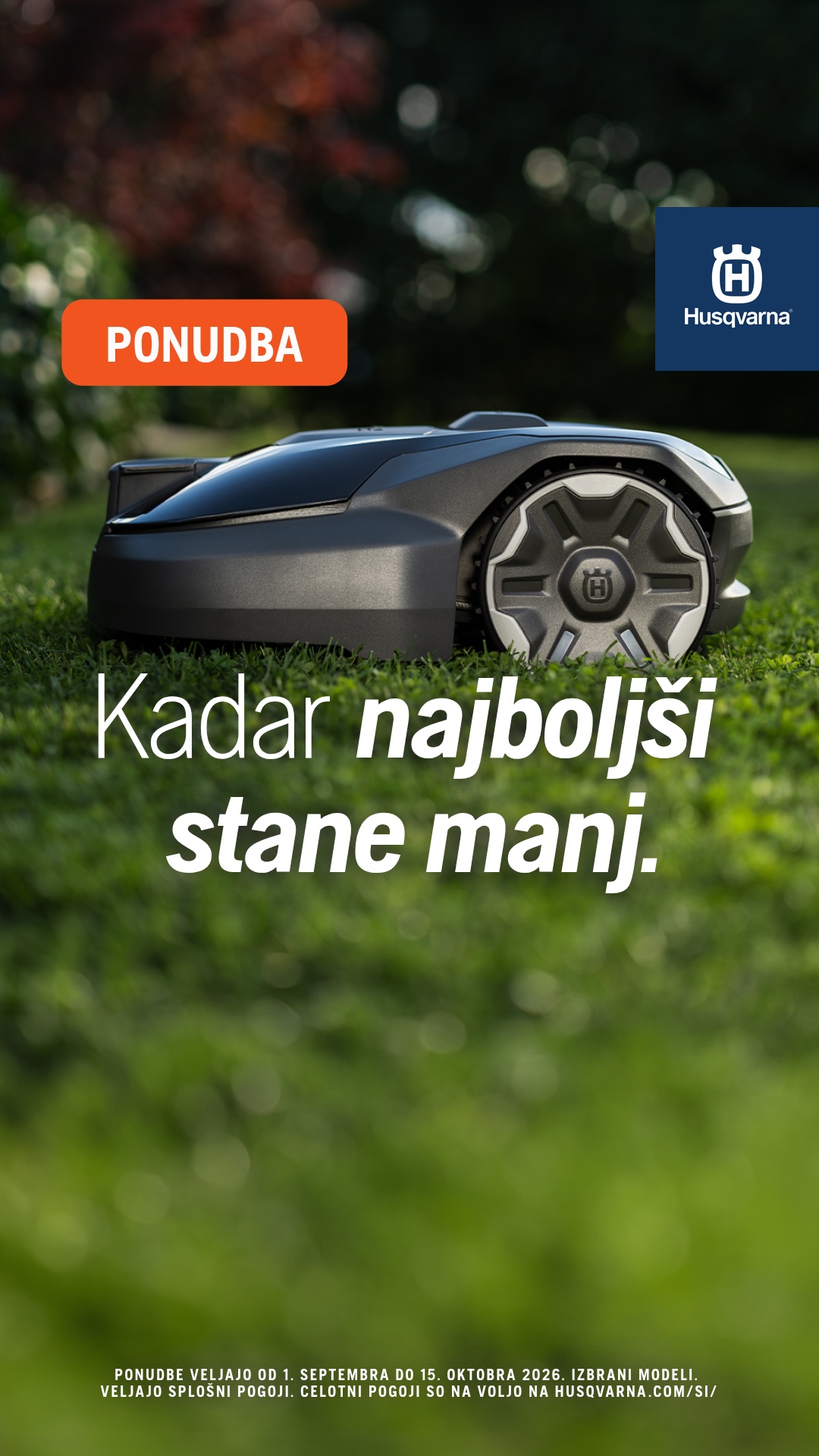 Husqvarna Facebook ad: Časovno omejena ponudba