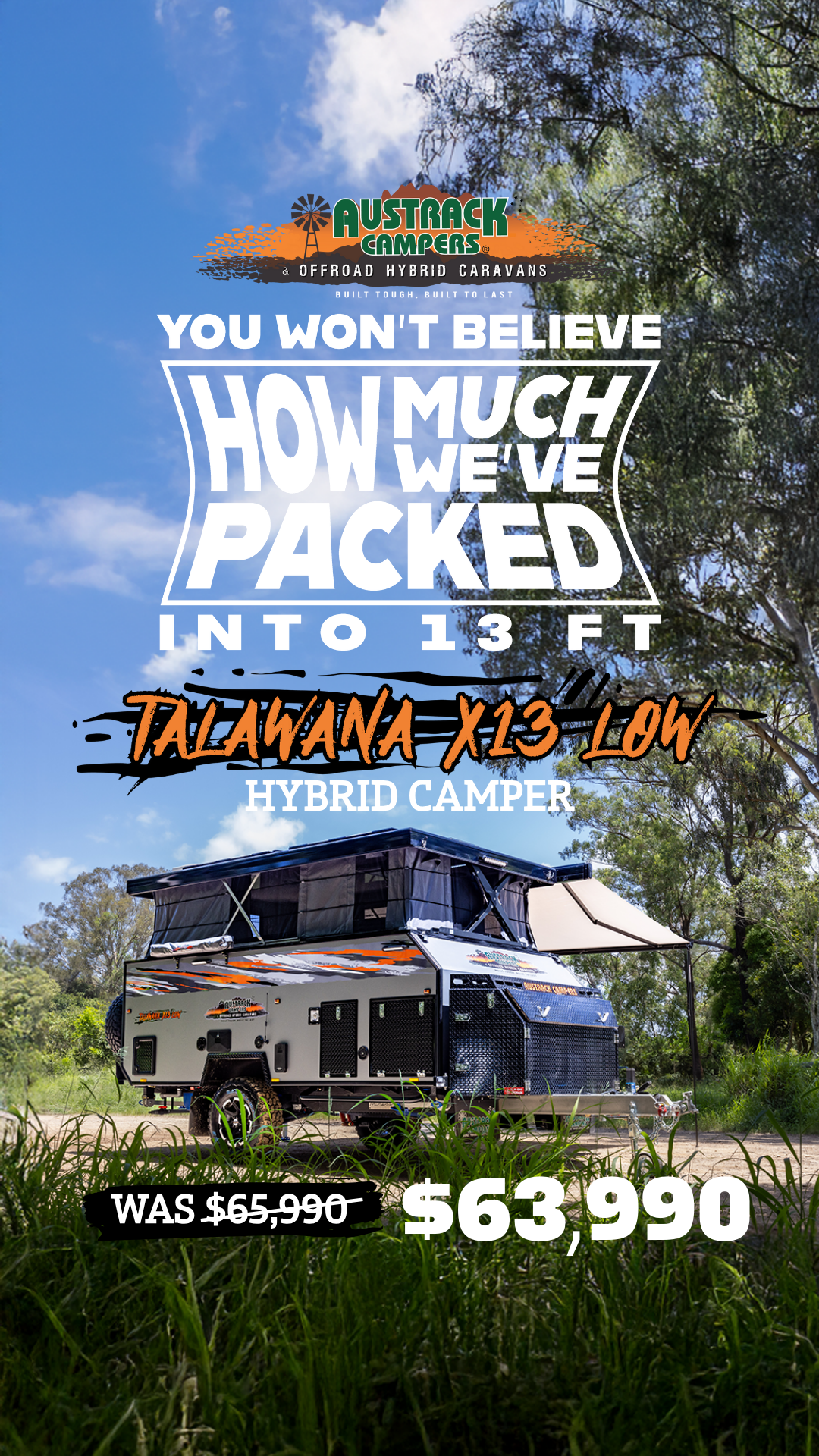 Austrack Campers Facebook ad