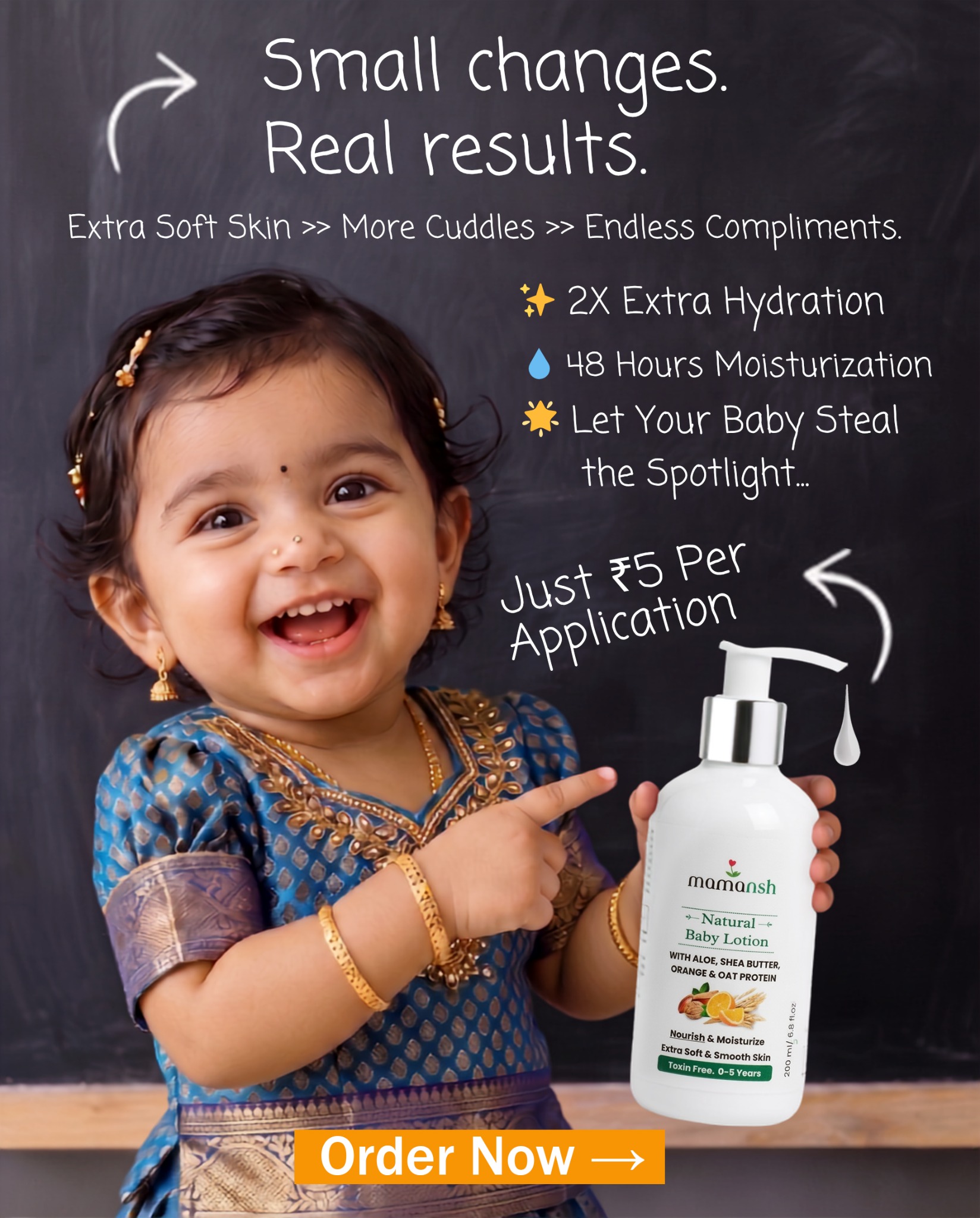 Mamansh.co Facebook ad: Because Baby Skin Deserves Better