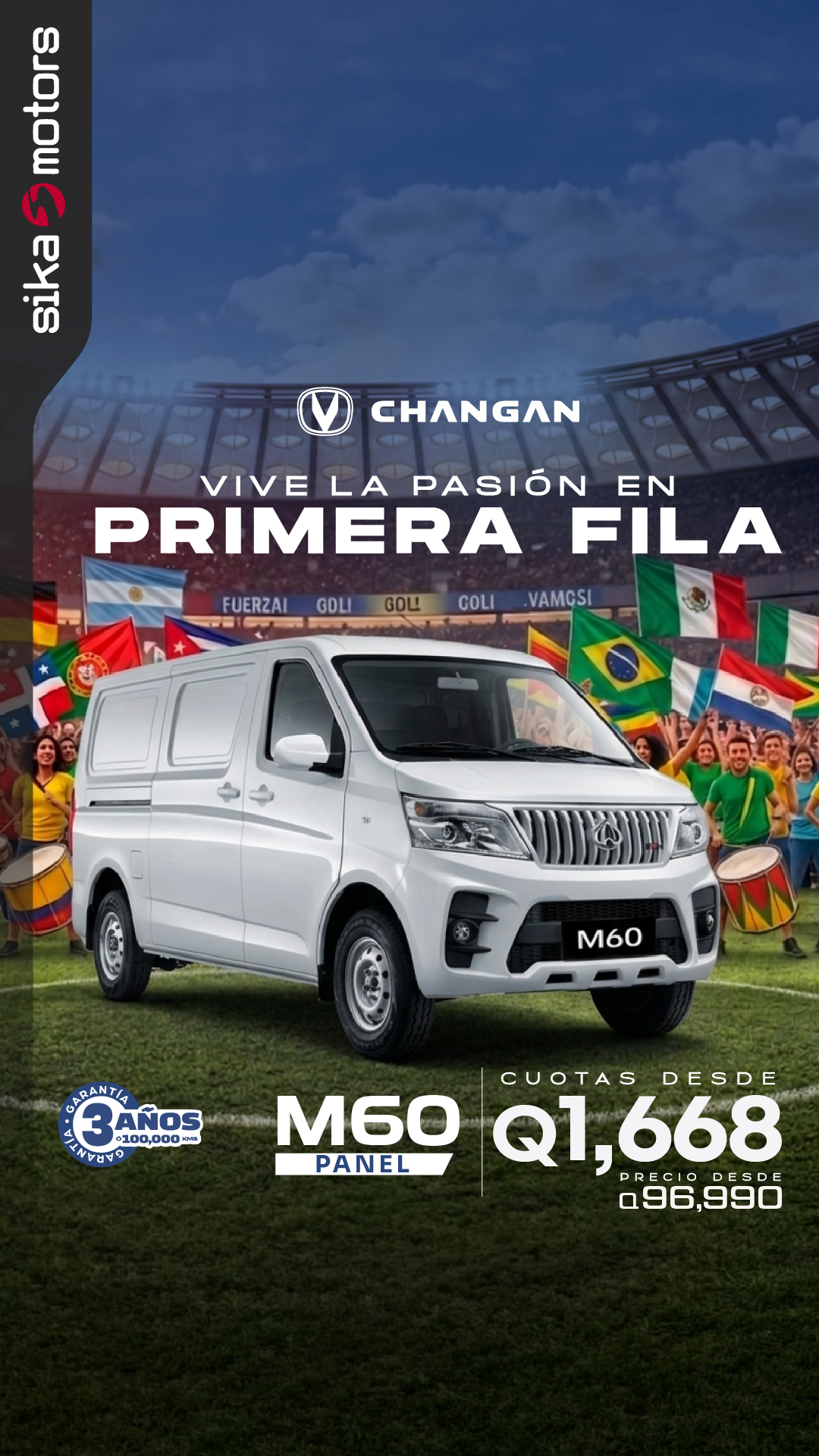 Changan Guatemala Facebook ad from Jun 2, 2026