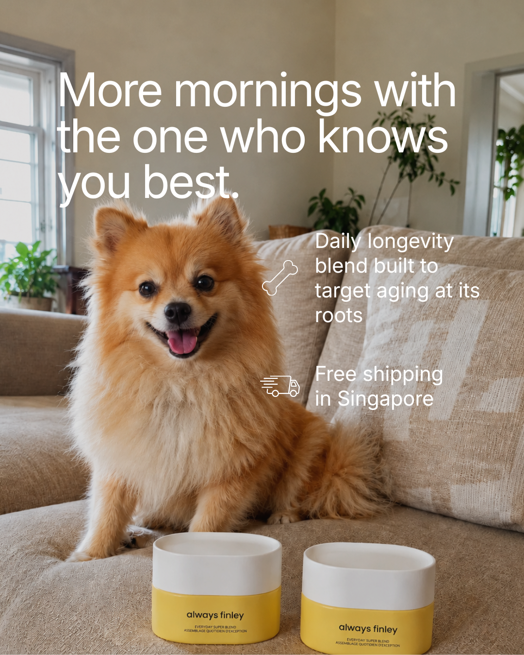 Finley Facebook ad: 20% Off + 30-Day Money-Back Guarantee
