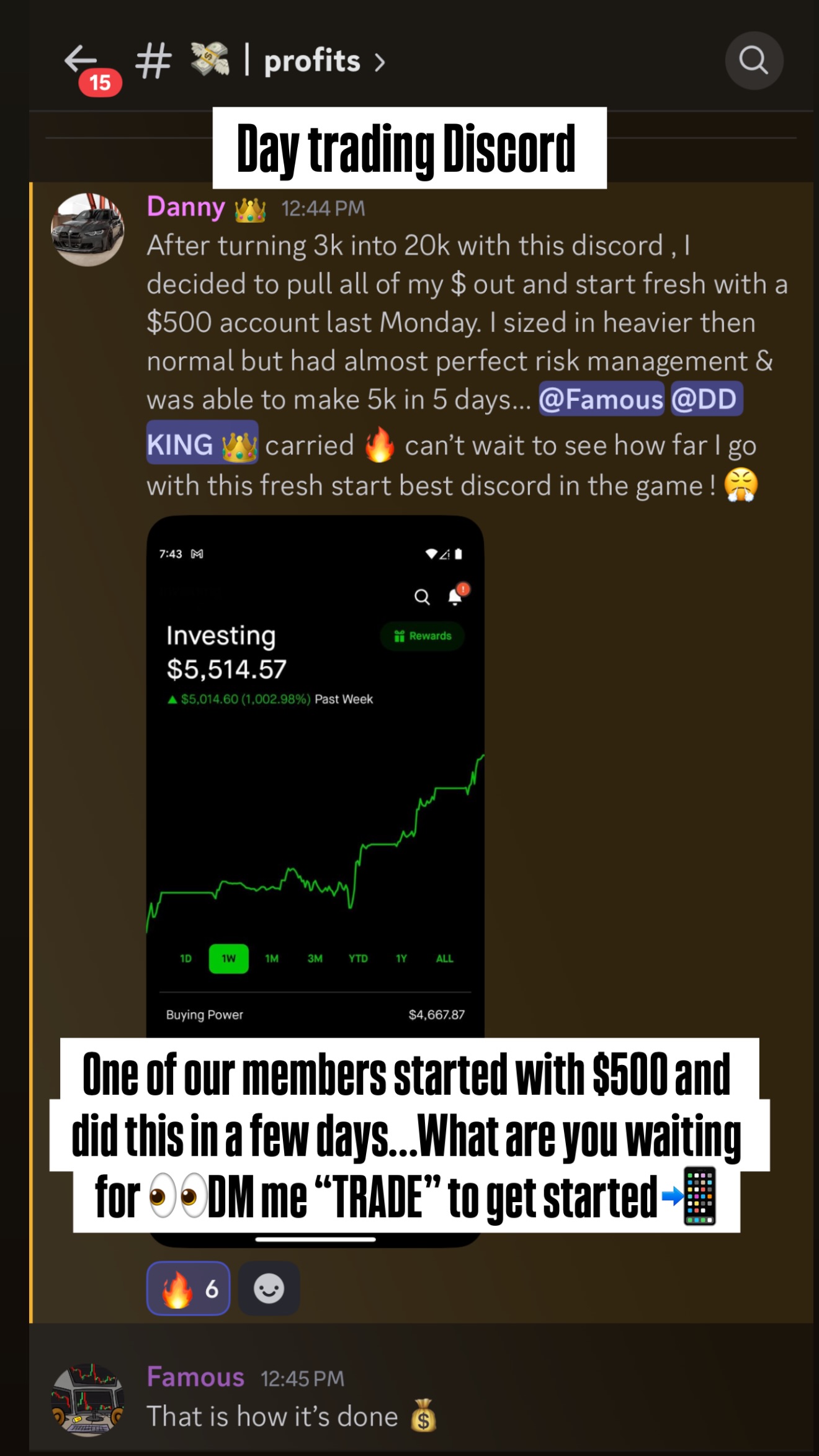 Famous Trades Facebook ad