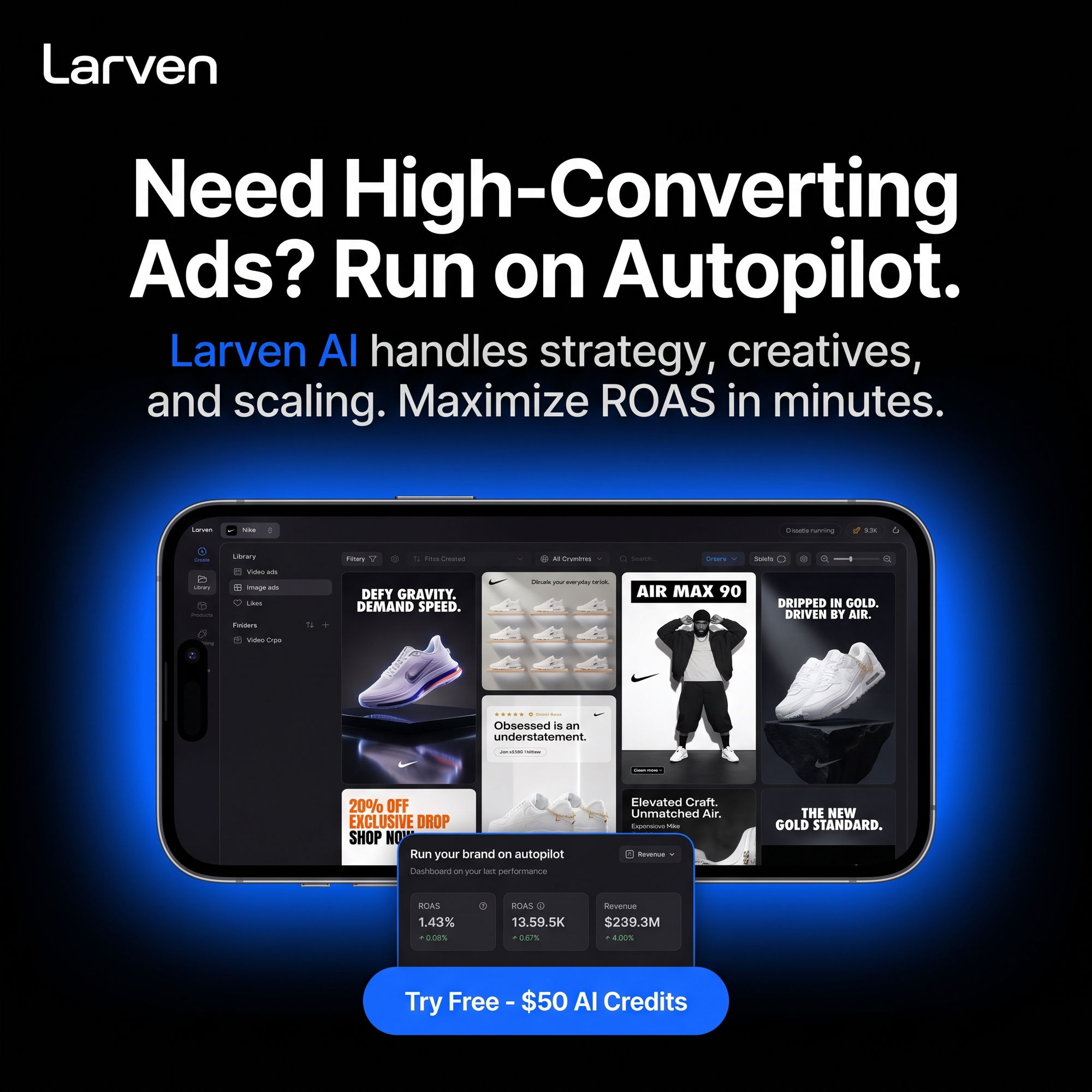 Larven AI Facebook ad