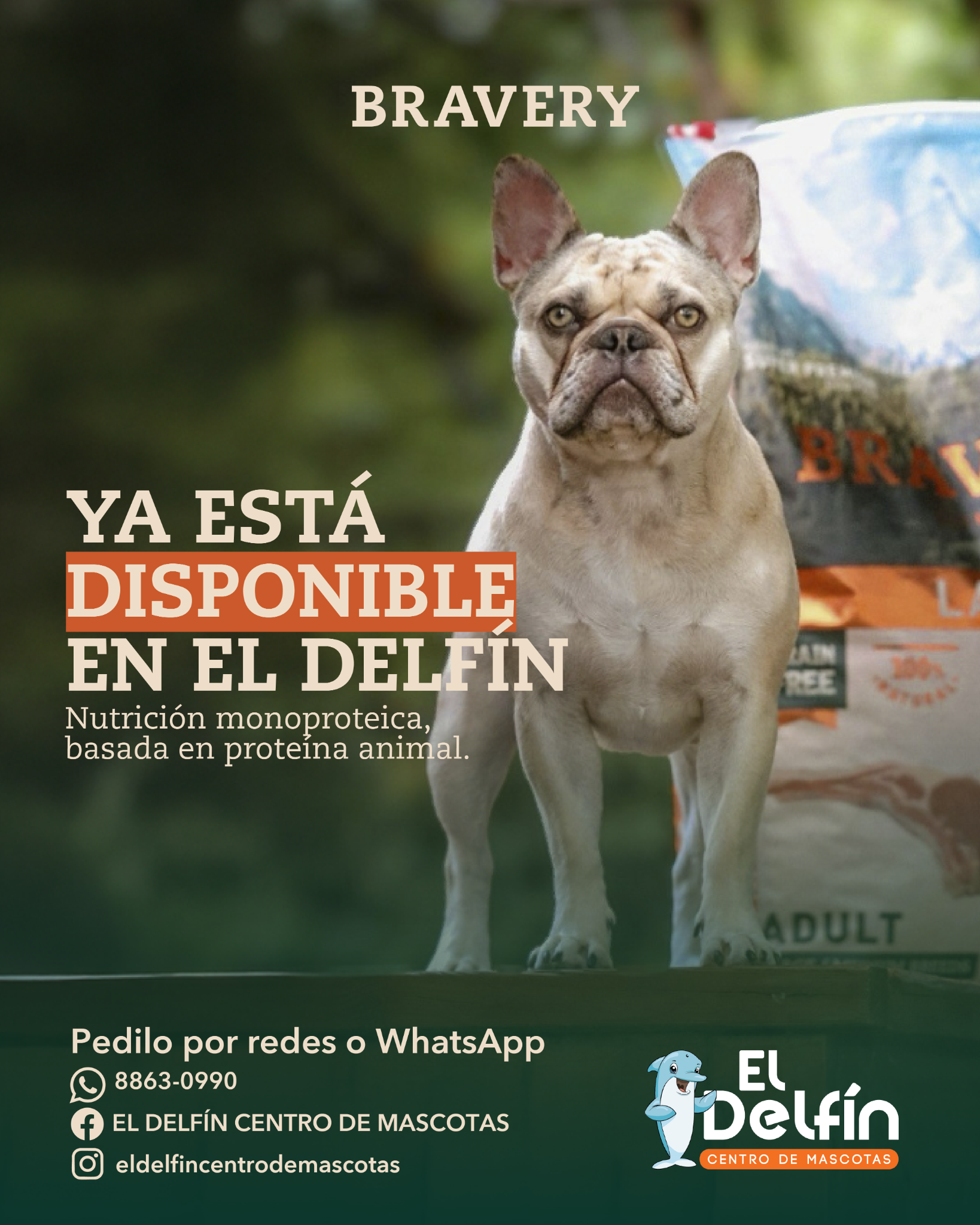 Bravery Pet Food CR Facebook ad from Mar 9, 2026