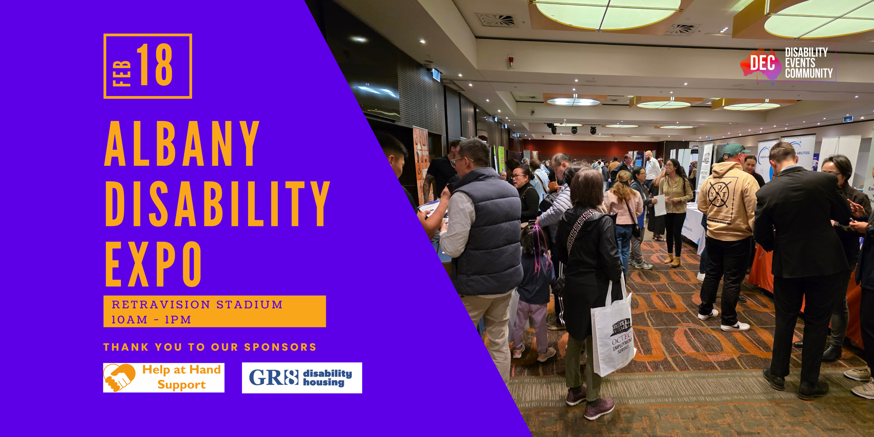 The Disability Events Community - The DEC Facebook ad