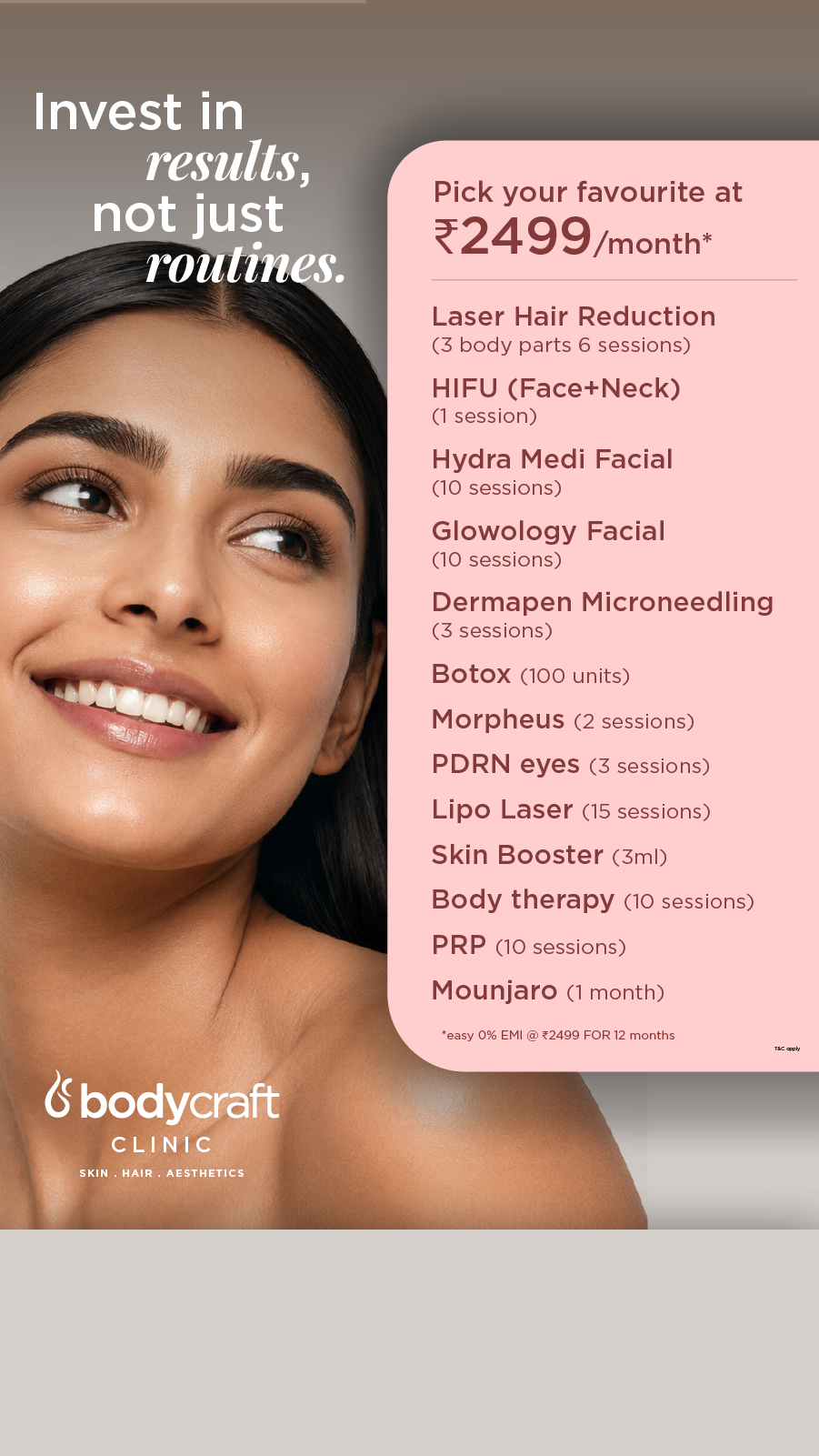 Bodycraft Clinic Facebook ad