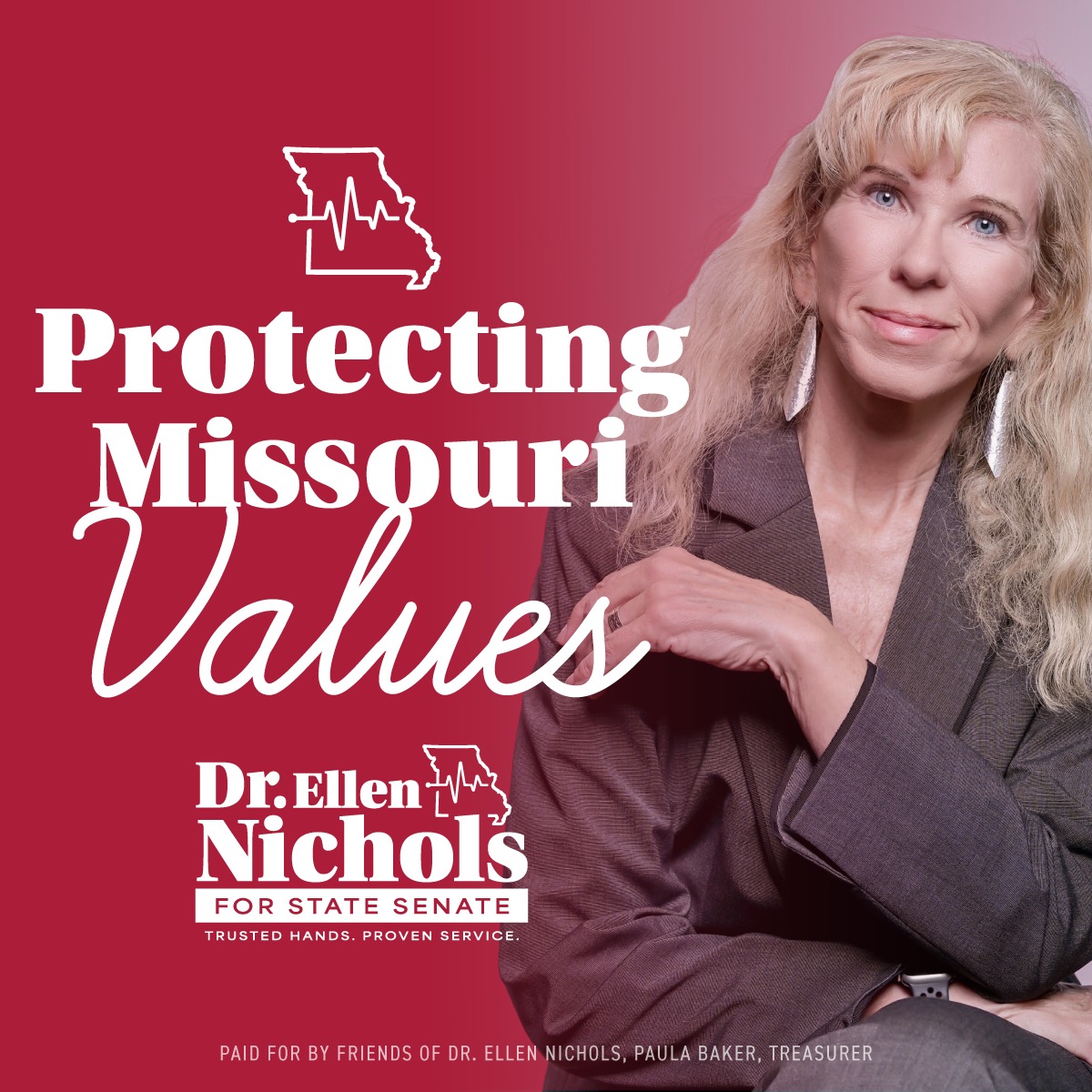 Dr. Ellen Nichols for State Senate Facebook ad