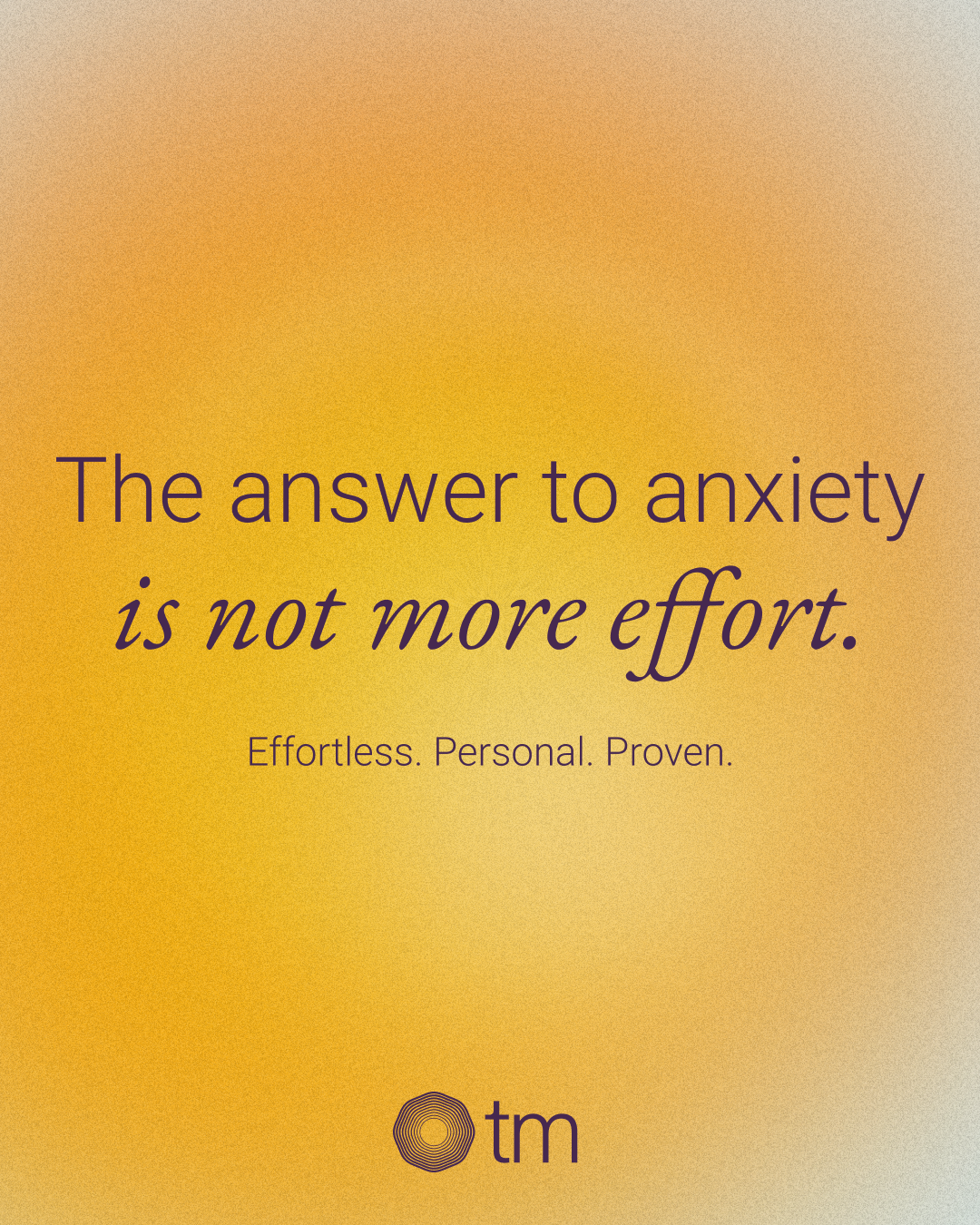 Transcendental Meditation Facebook ad