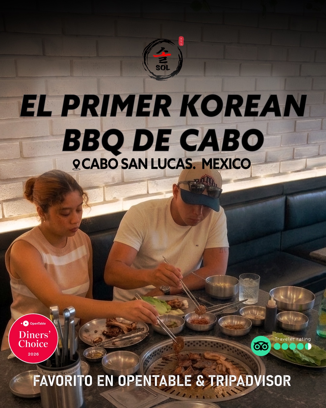 SOL KBBQ Facebook ad: El #1 Korean BBQ de Cabo