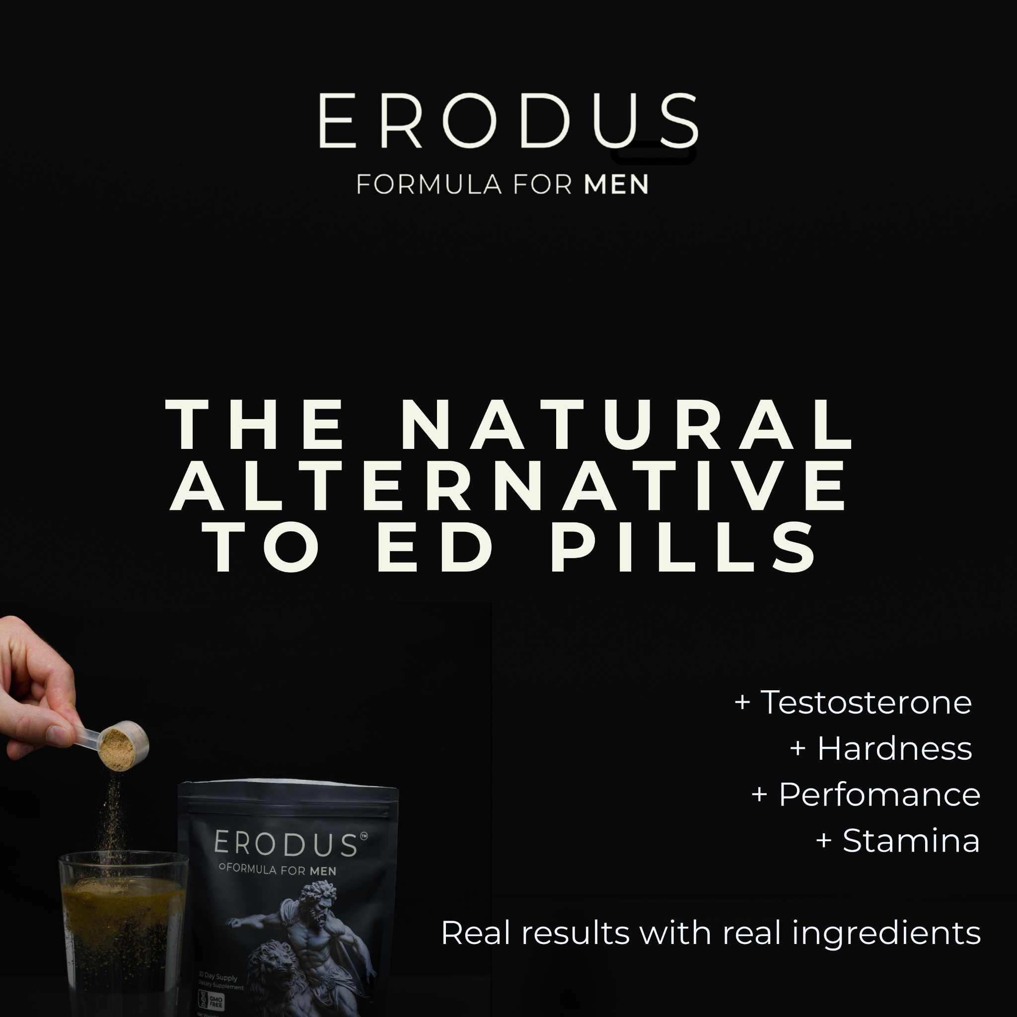 Erodus Formula For Men Facebook ad