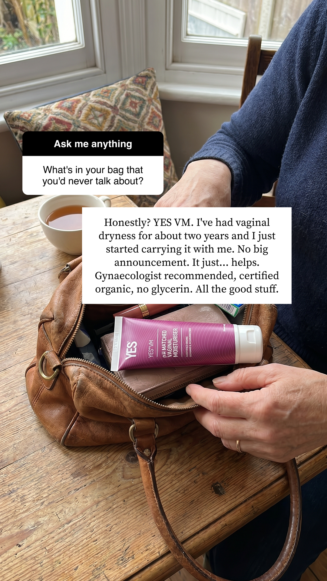 YES - The Organic Intimacy Company Facebook ad