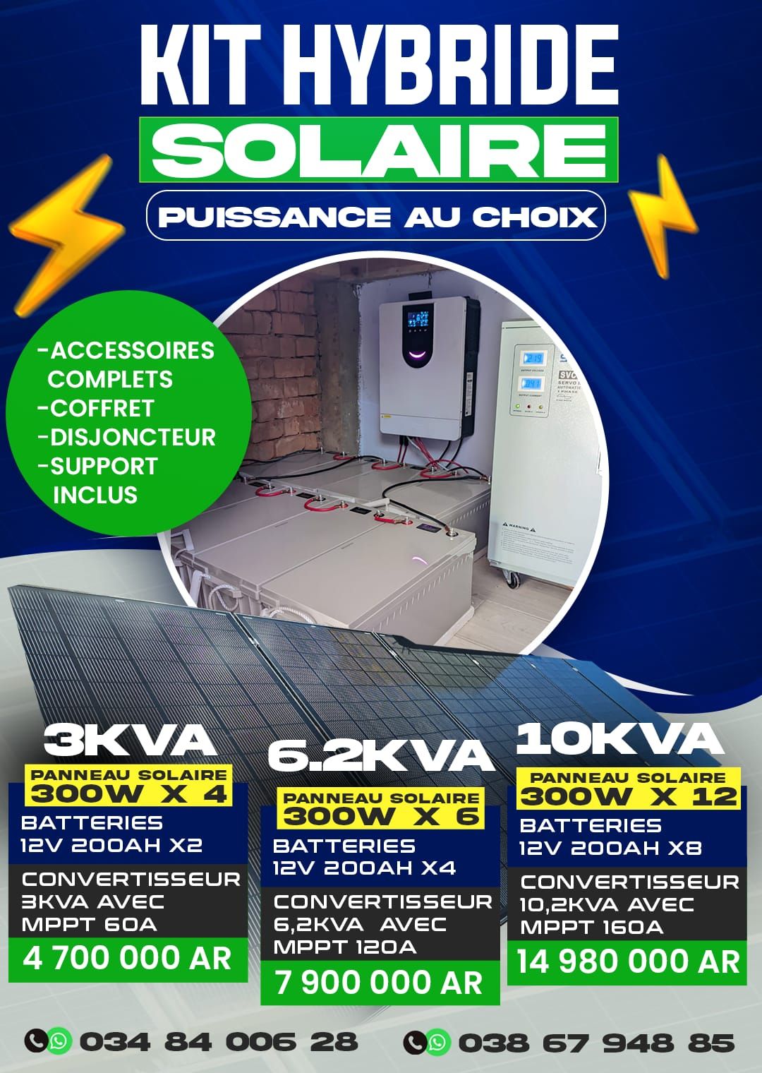 Solar Tech Energy Facebook ad: Kit COMPLET HYBRIDE