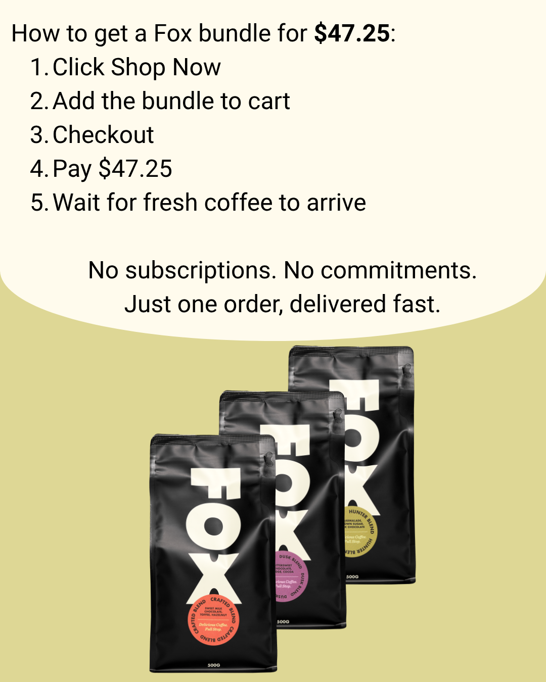 Fox Coffee Facebook ad