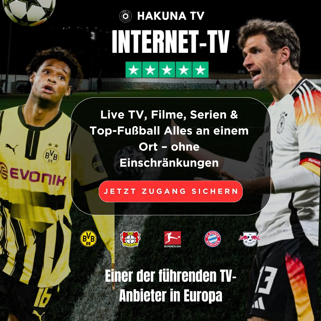 Hakuna2024 Facebook ad: Keine einzige Partie verpassen