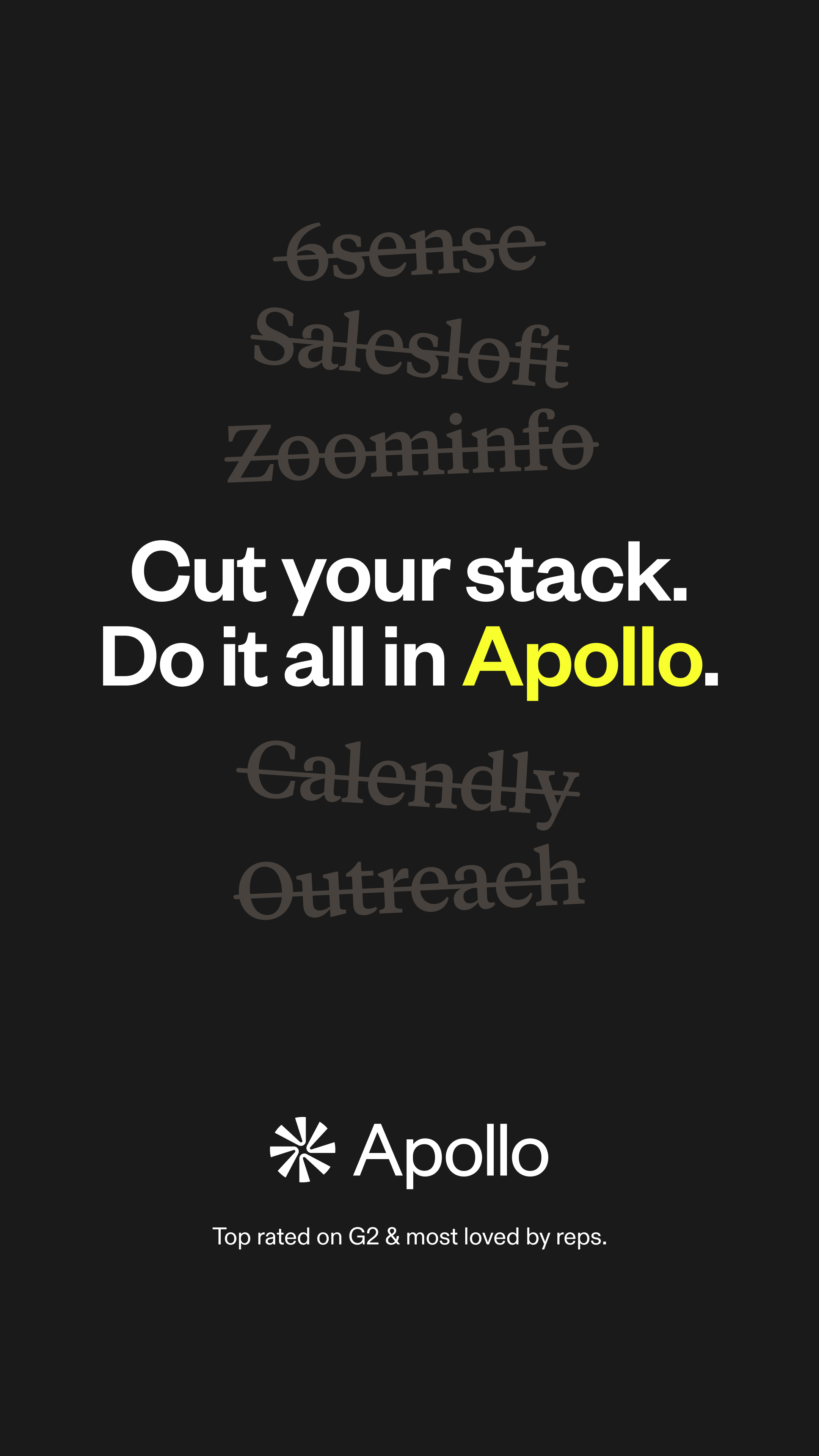Apollo.io Facebook ad