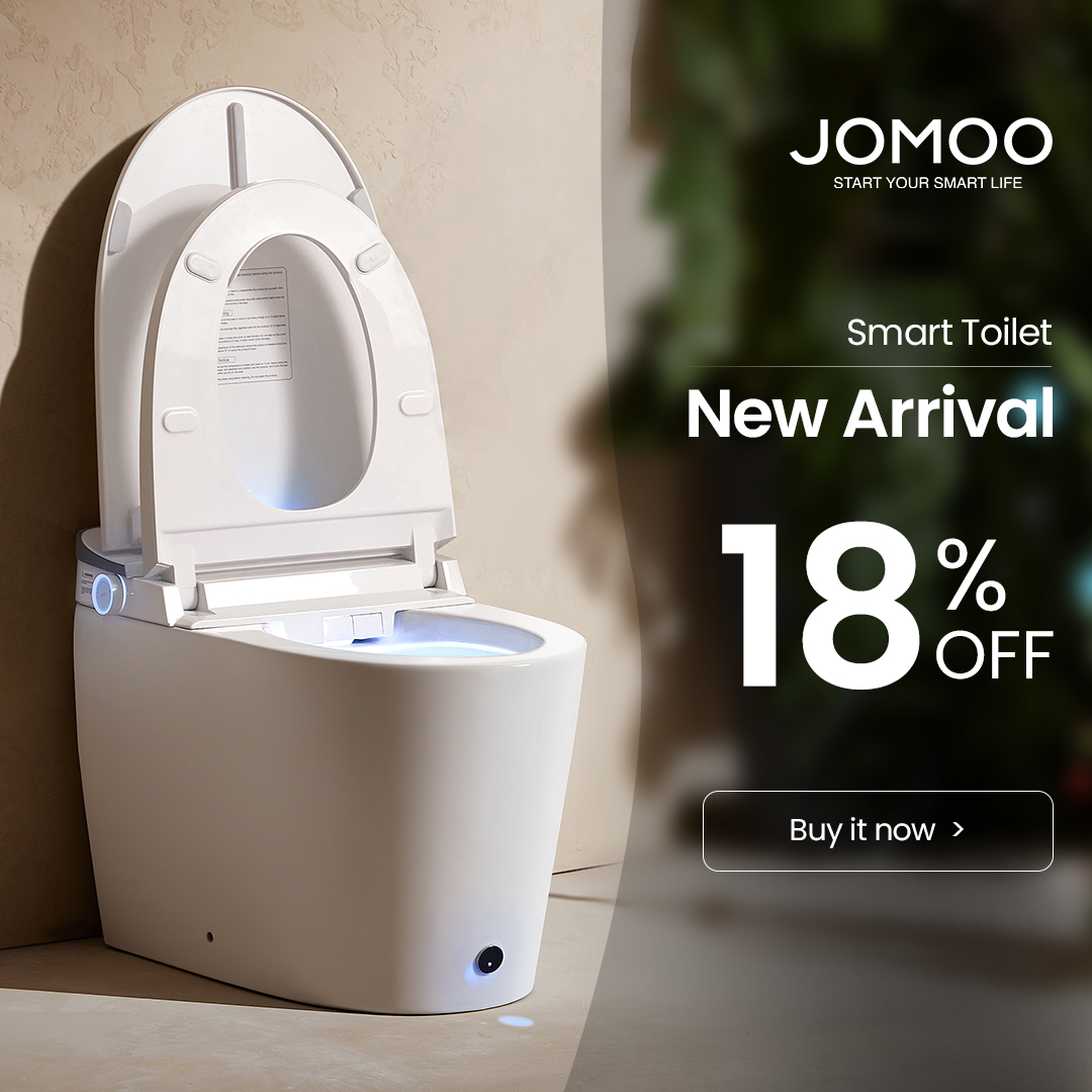 JOMOO US Facebook ad: Comfort meets technology Experience cleaner, smarter…