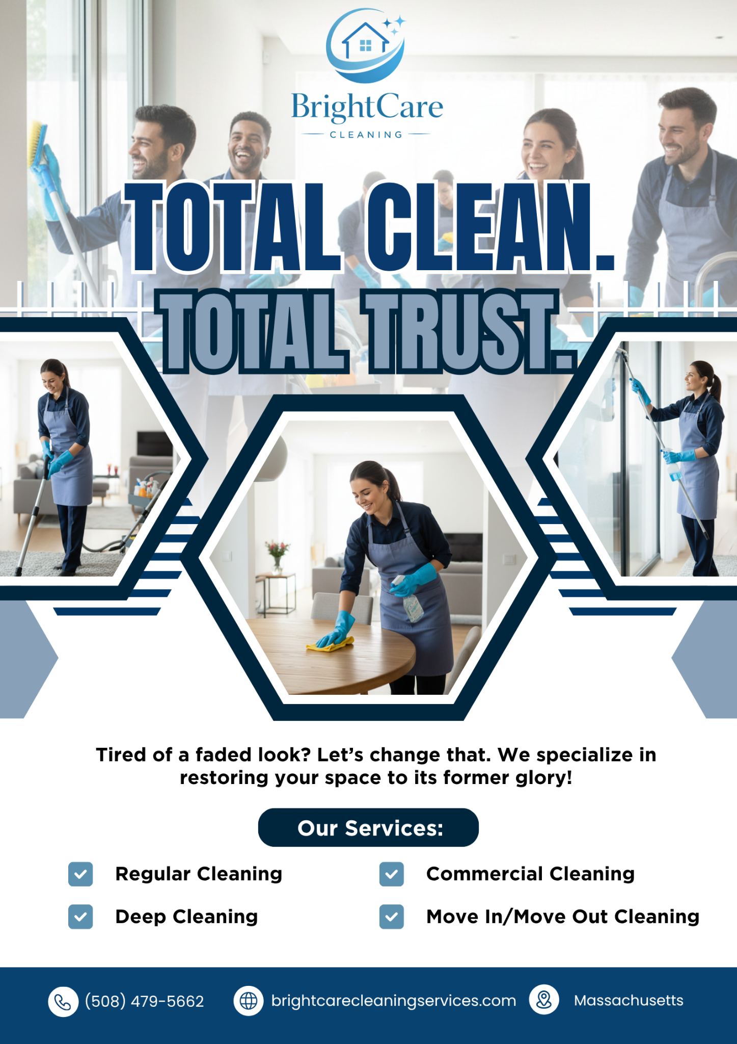 BrightCare Cleaning Facebook ad: Get Your Free Cleaning Quote Today