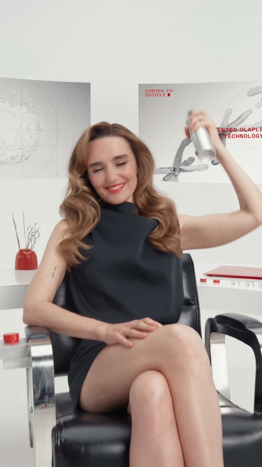 Olaplex Facebook ad: New Drop: Shape Set Hairspray