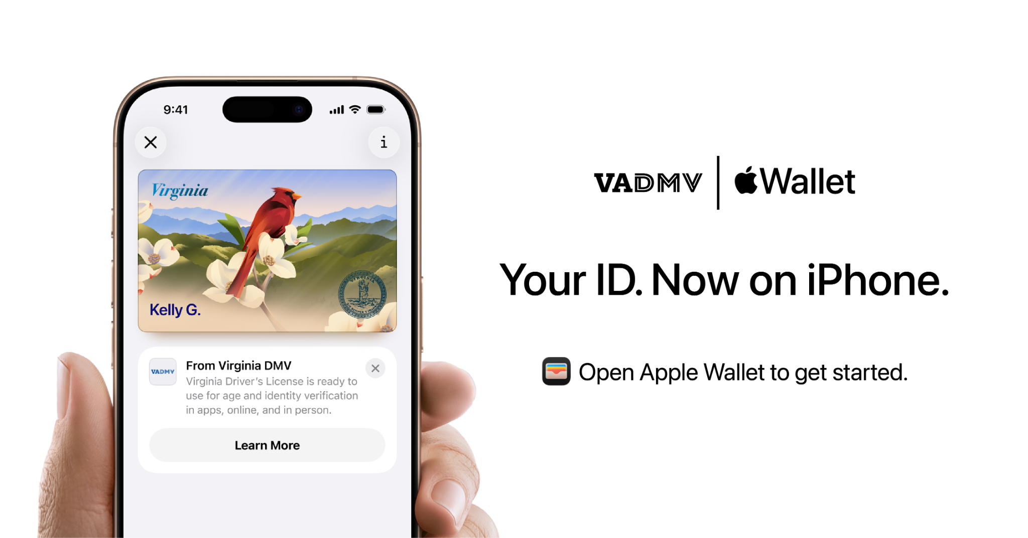 VirginiaDMV Facebook ad: Your ID. Now on iPhone.