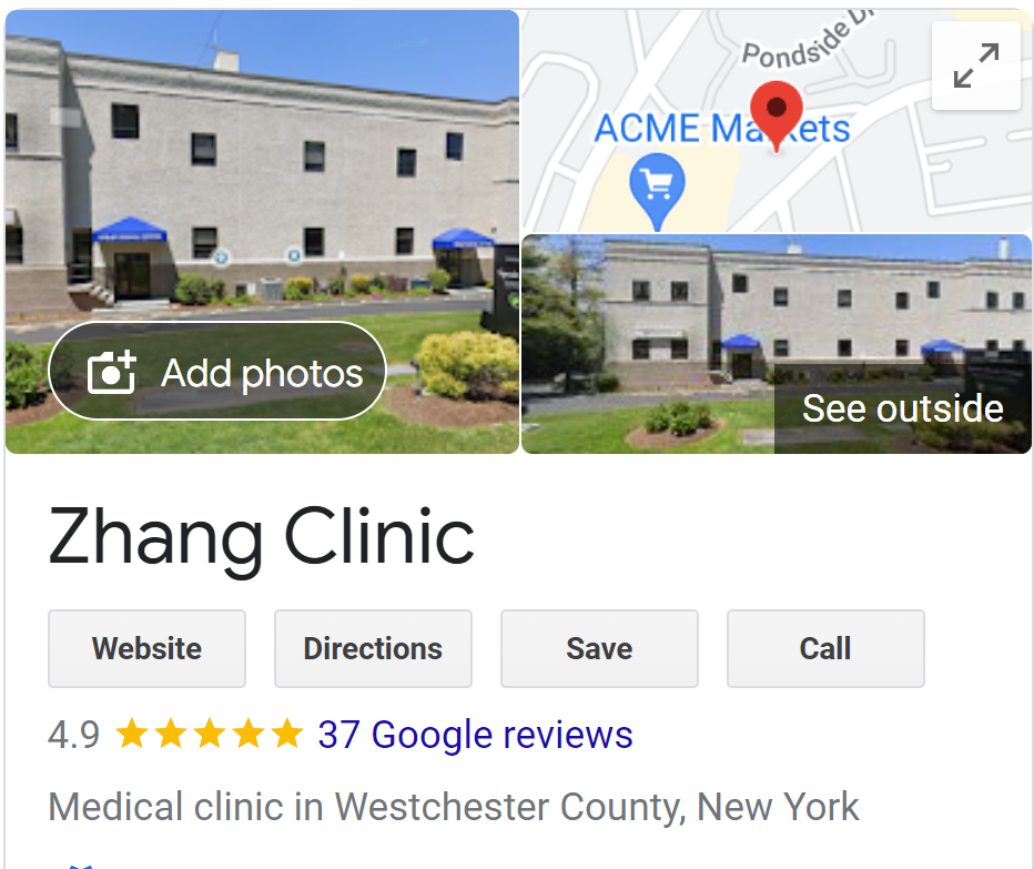 Zhang Clinic Facebook ad from Mar 14, 2024