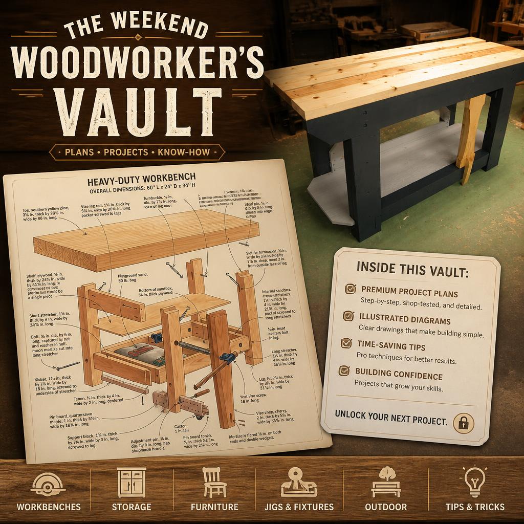 Andrew's DIY Facebook ad: The Weekend Woodworker's Vault
