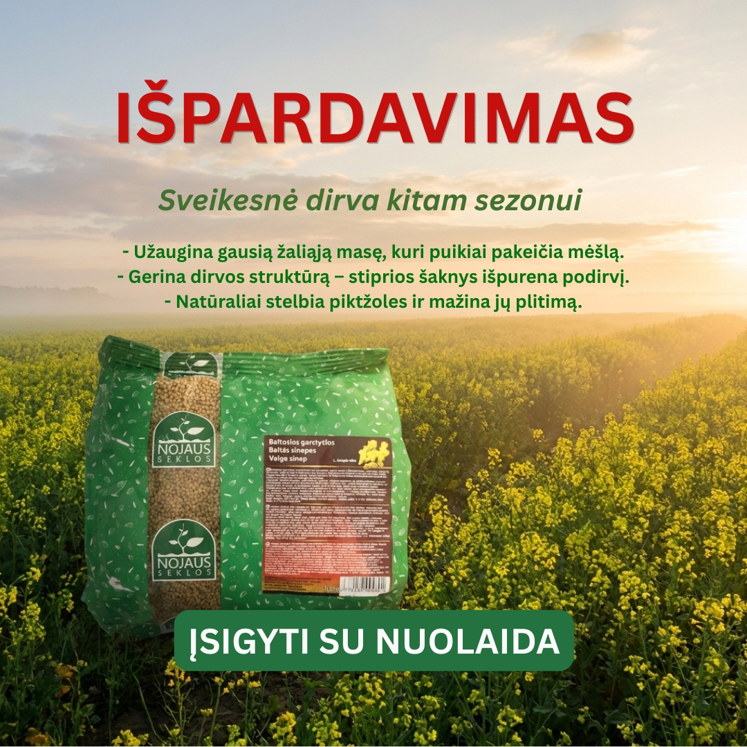 Nojaus sėklos Facebook ad: PRIKELK savo žemę antram gyvenimui!