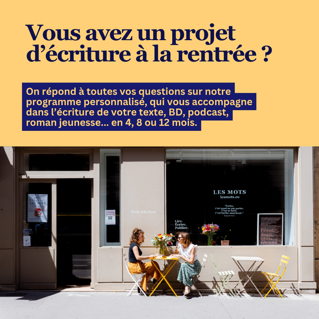 Les Mots Facebook ad: Un projet d'écriture?