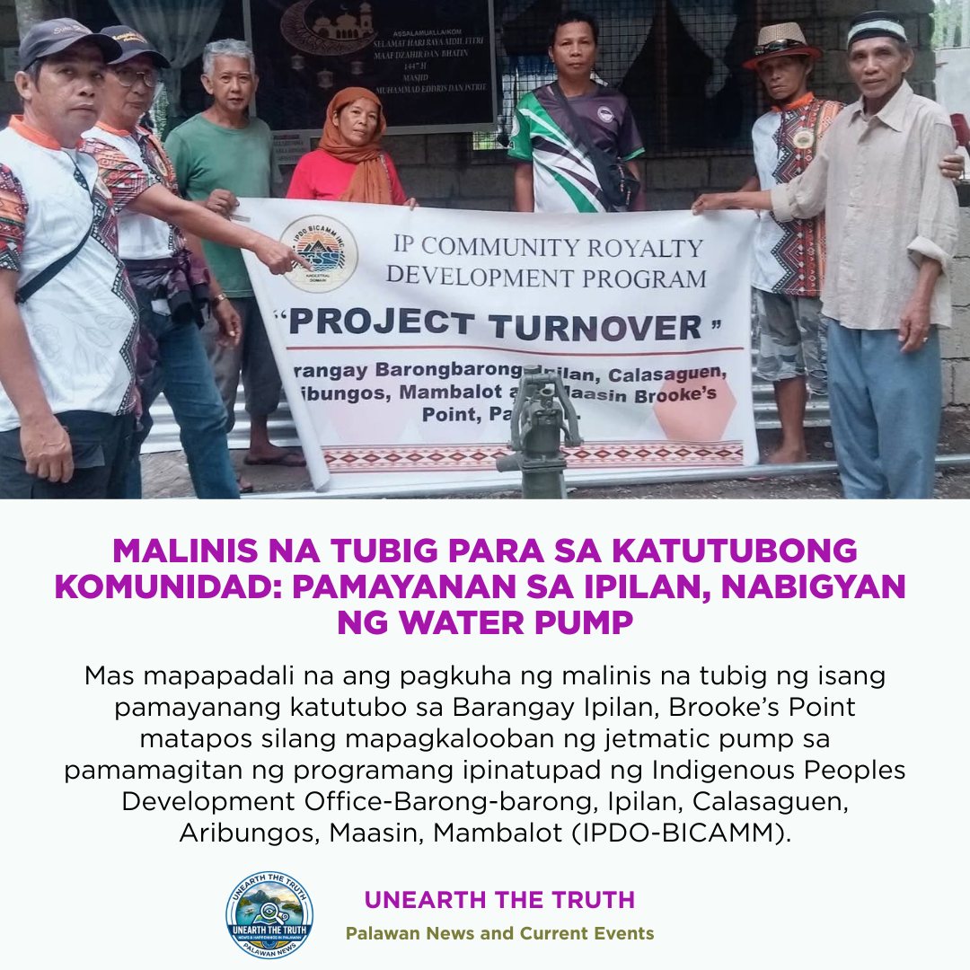Unearth The Truth Facebook ad: MALINIS NA TUBIG PARA SA KATUTUBONG KOMUNIDAD: PAMAYANAN…