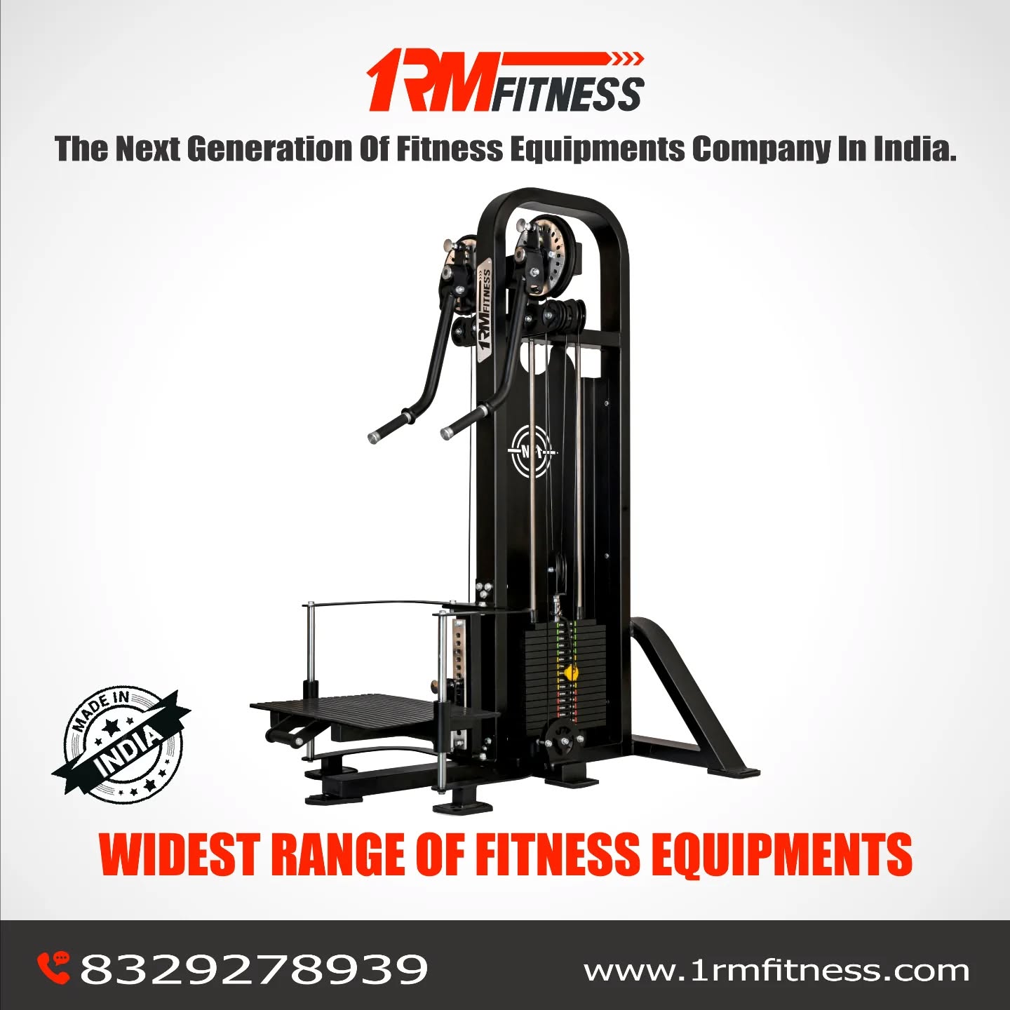 1RM Fitness Equipments Facebook ad: 1RM Fitness, Leading Gym Equipment Manufacturer