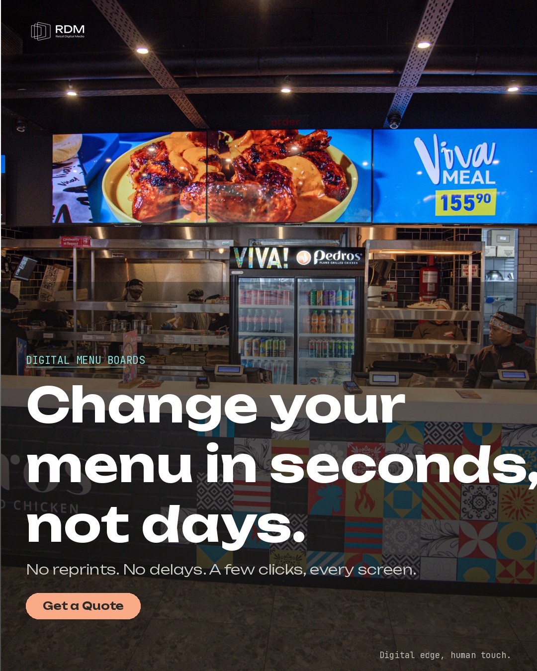 Retail Digital Media Facebook ad: All screens. Every special, instantly.