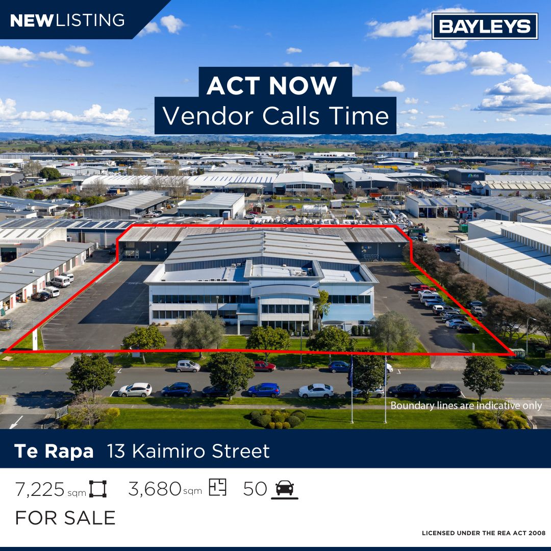 Jordan Metcalfe - Bayleys Waikato Facebook ad: Vendor calls time, and the opportunity is substantial.