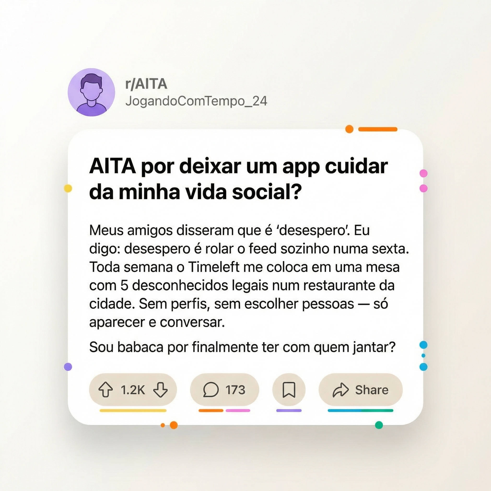 Timeleft Facebook ad