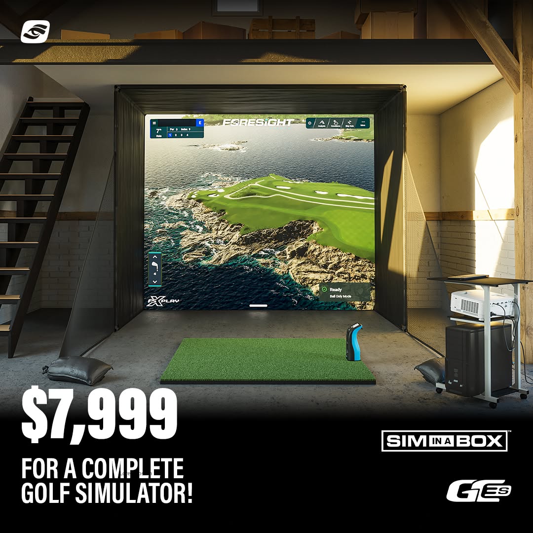 Foresight Sports Facebook ad: Build Your Dream Simulator-Under $10K