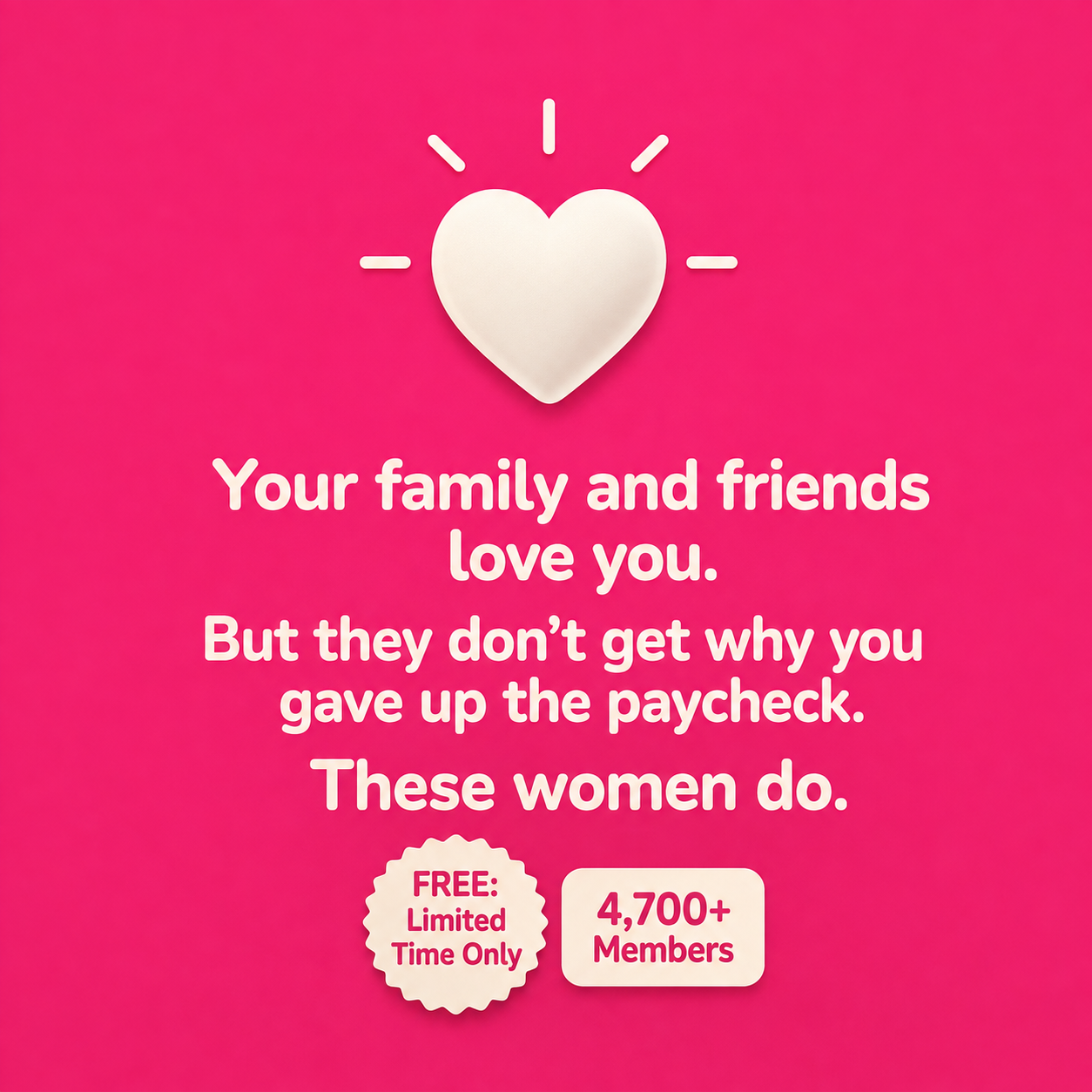 We Meet Wednesdays Facebook ad: FREE: Limited Time Only