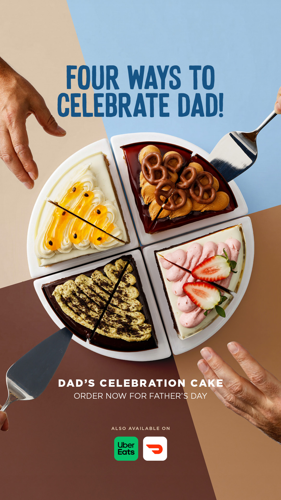 The Cheesecake Shop Facebook ad from Aug 9, 2026