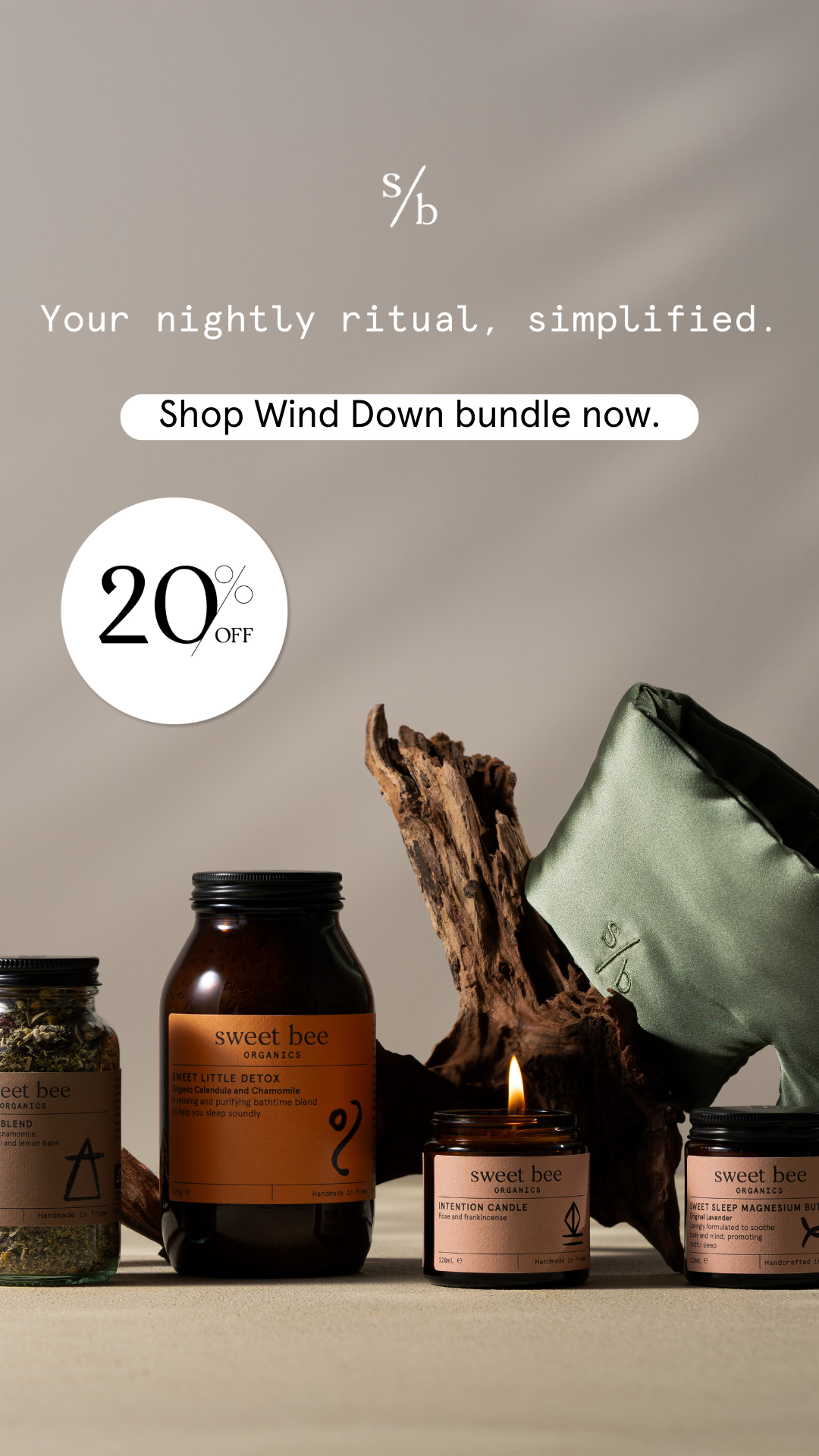 Sweet Bee Organics Facebook ad